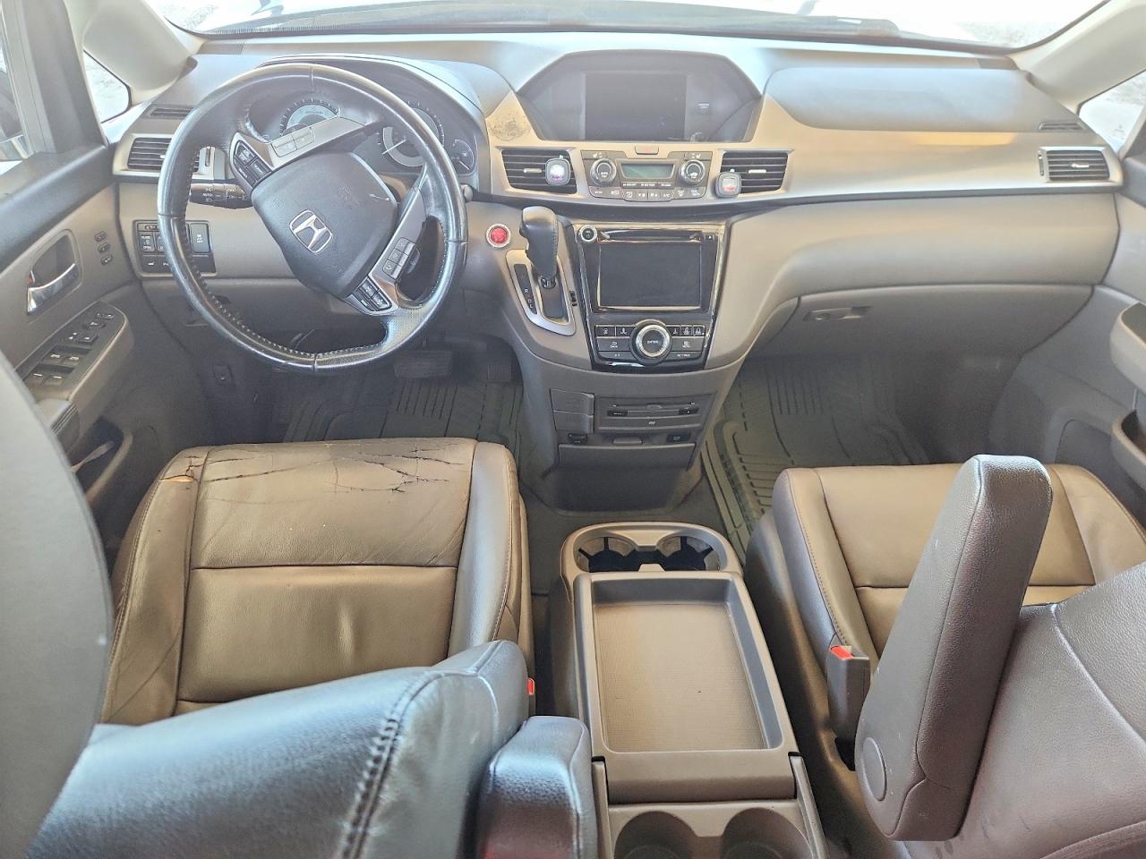 2014 Honda Odyssey Touring Gray vin: 5FNRL5H96EB112566