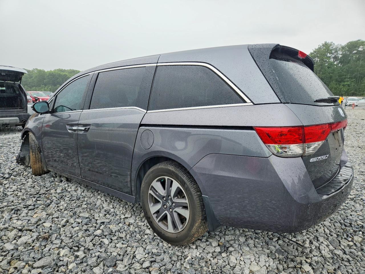 2014 Honda Odyssey Touring Gray vin: 5FNRL5H96EB122031