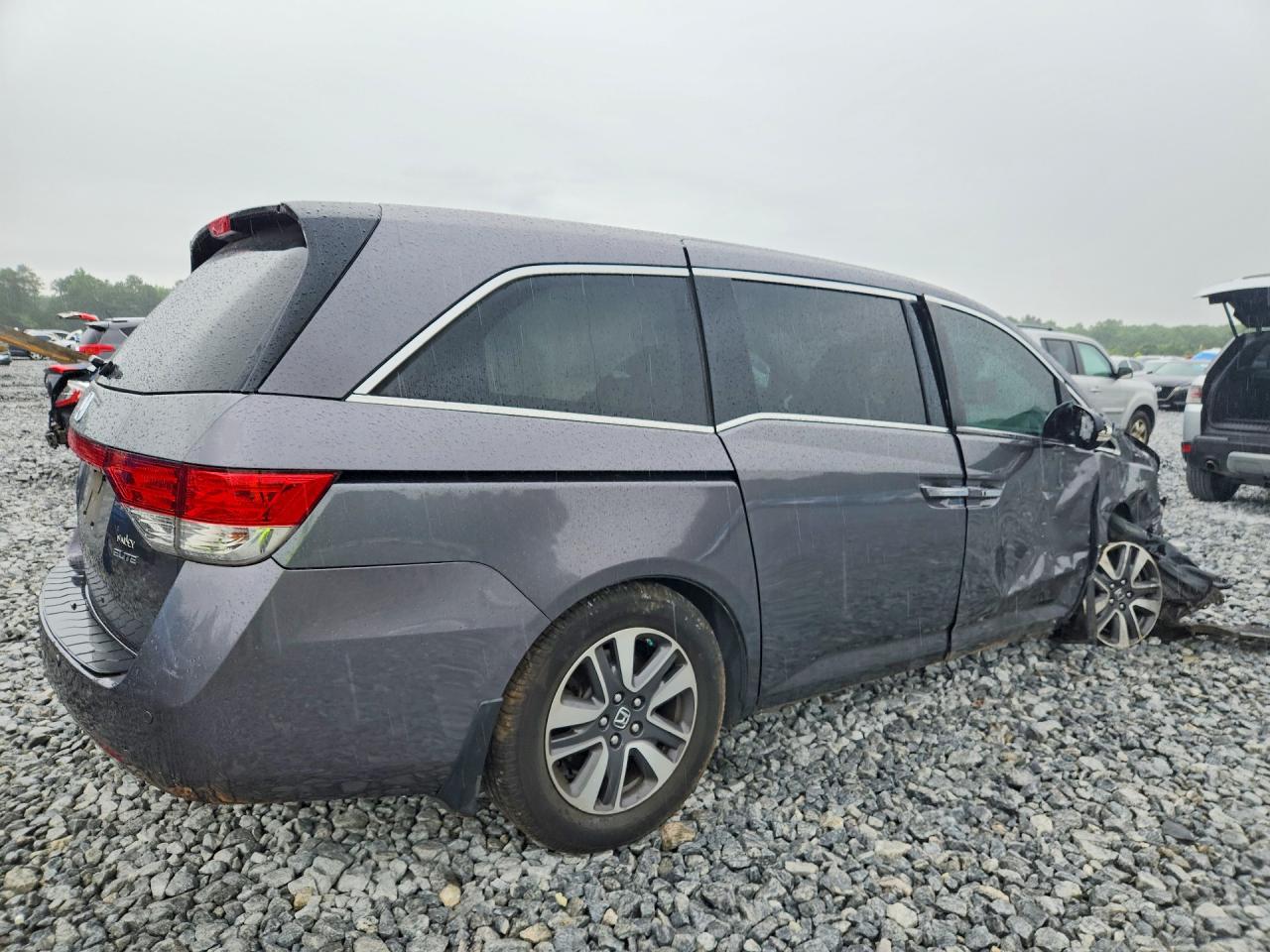 2014 Honda Odyssey Touring Gray vin: 5FNRL5H96EB122031