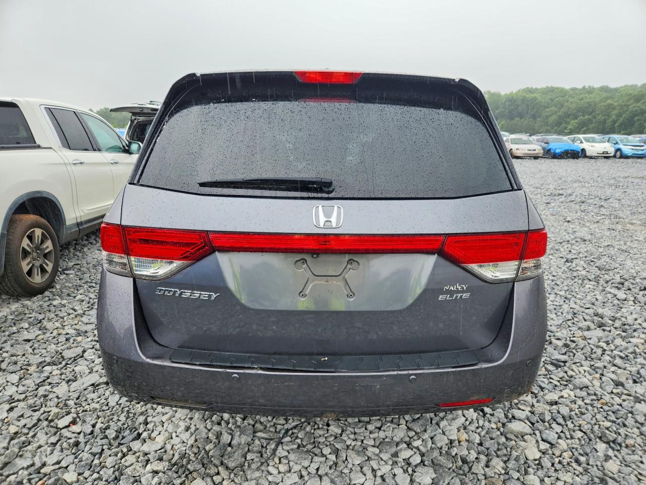 2014 Honda Odyssey Touring Gray vin: 5FNRL5H96EB122031