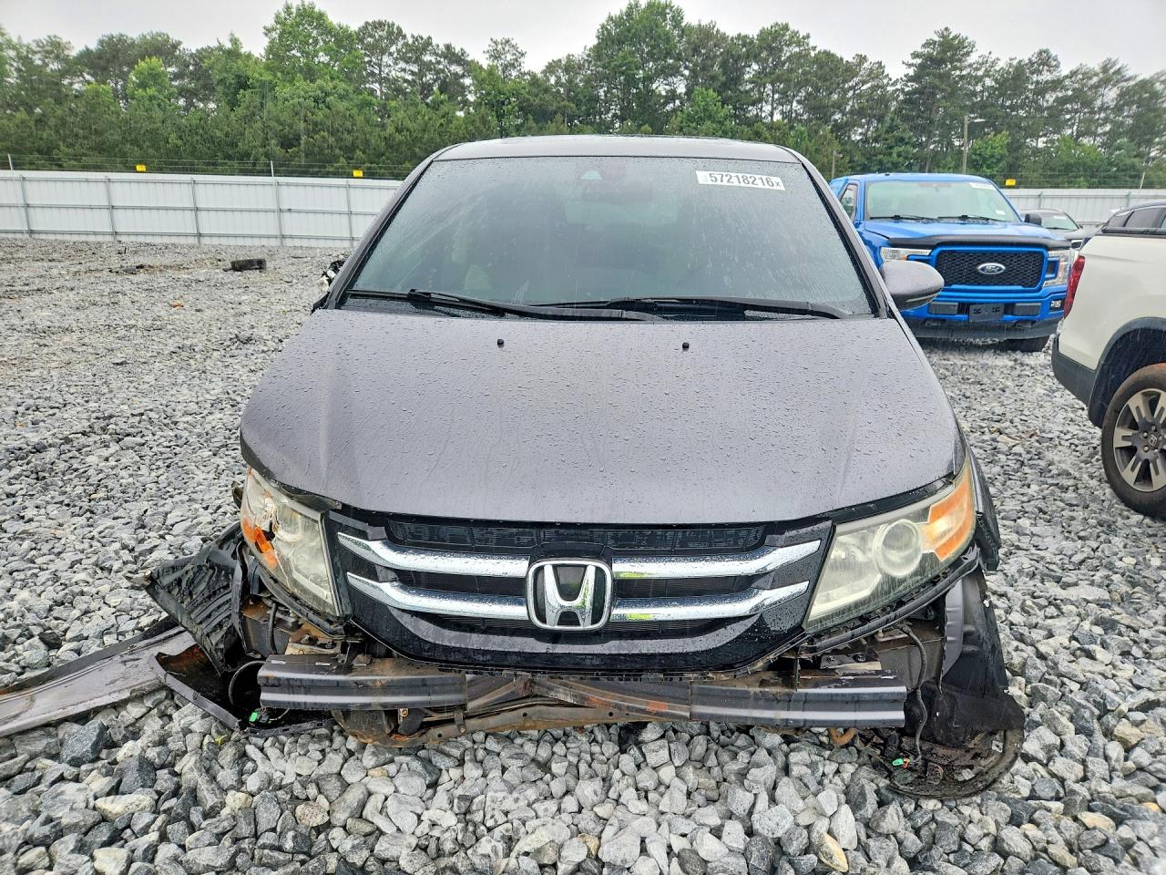 2014 Honda Odyssey Touring Gray vin: 5FNRL5H96EB122031