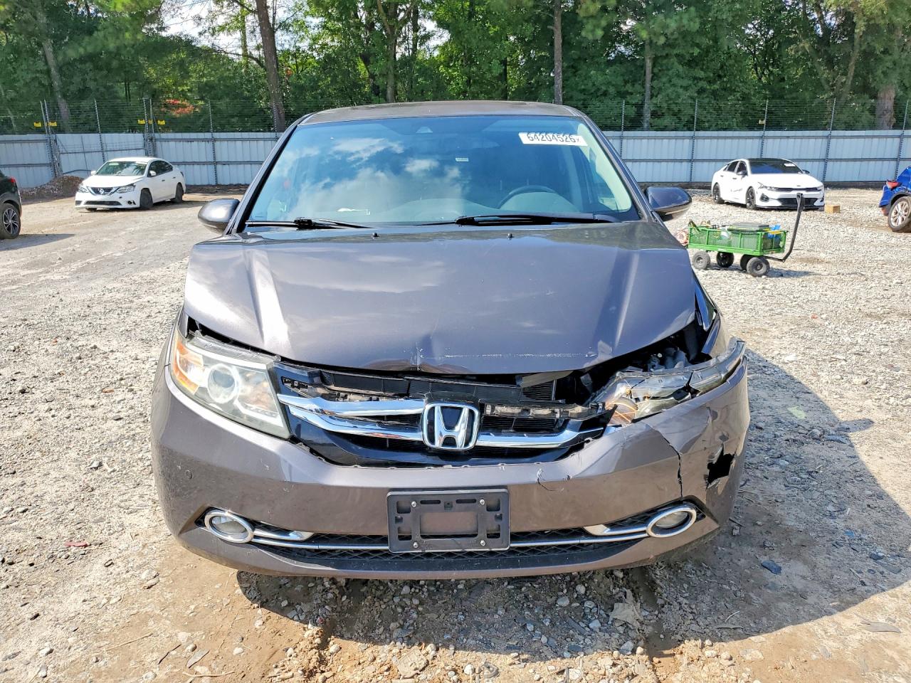 2015 Honda Odyssey Touring Gray vin: 5FNRL5H96FB034680