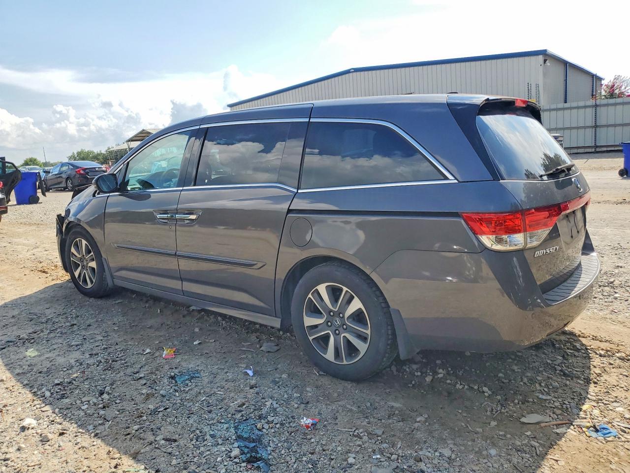 2015 Honda Odyssey Touring Gray vin: 5FNRL5H96FB034680