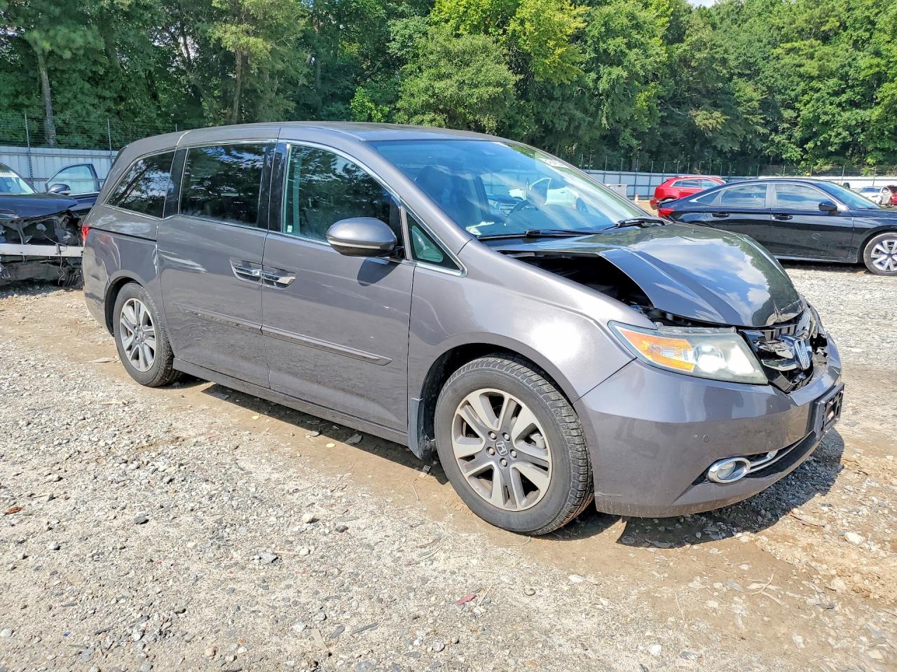 2015 Honda Odyssey Touring Gray vin: 5FNRL5H96FB034680