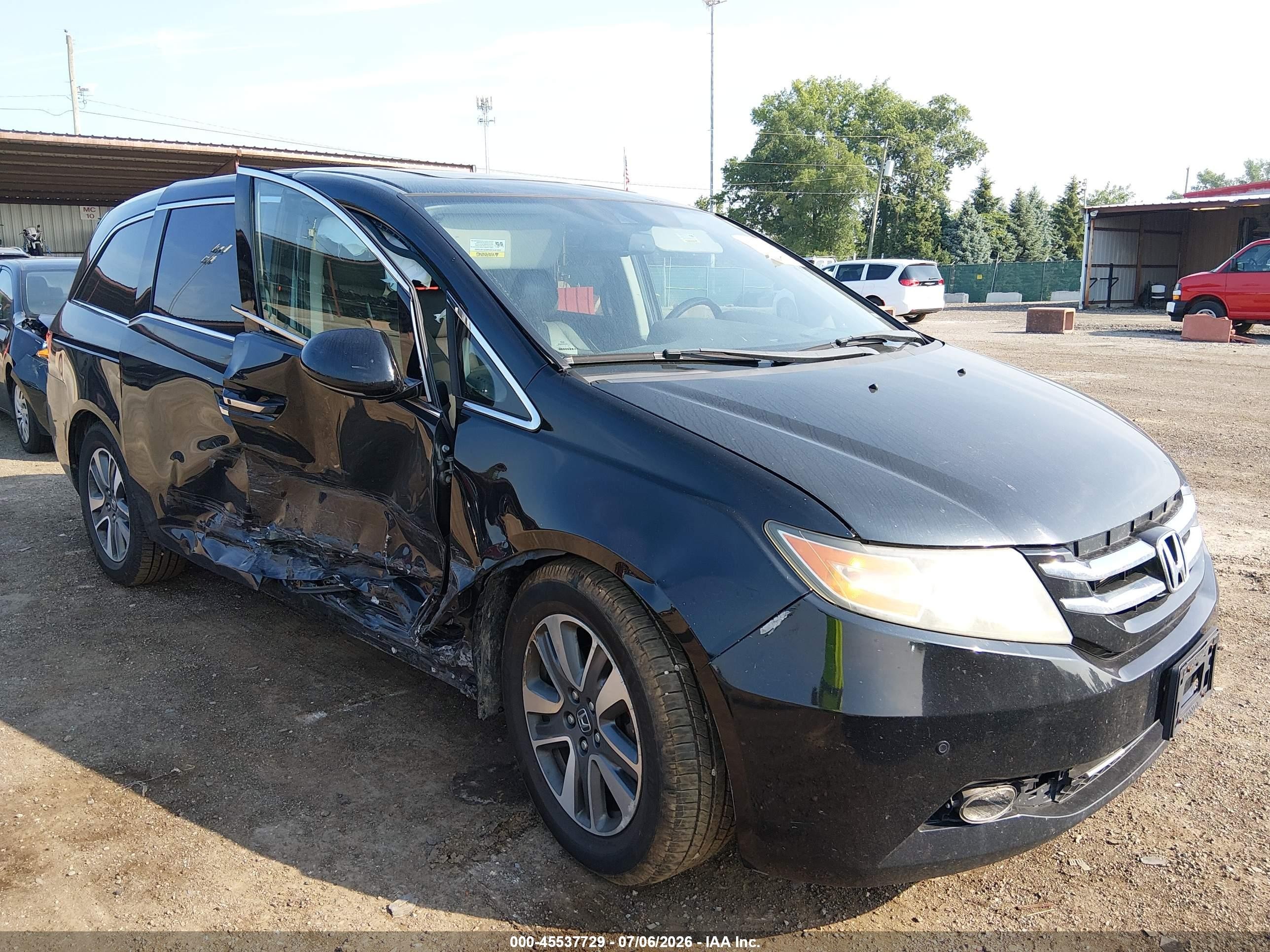 2015 Honda Odyssey Touring/touring Elite Black vin: 5FNRL5H96FB036848