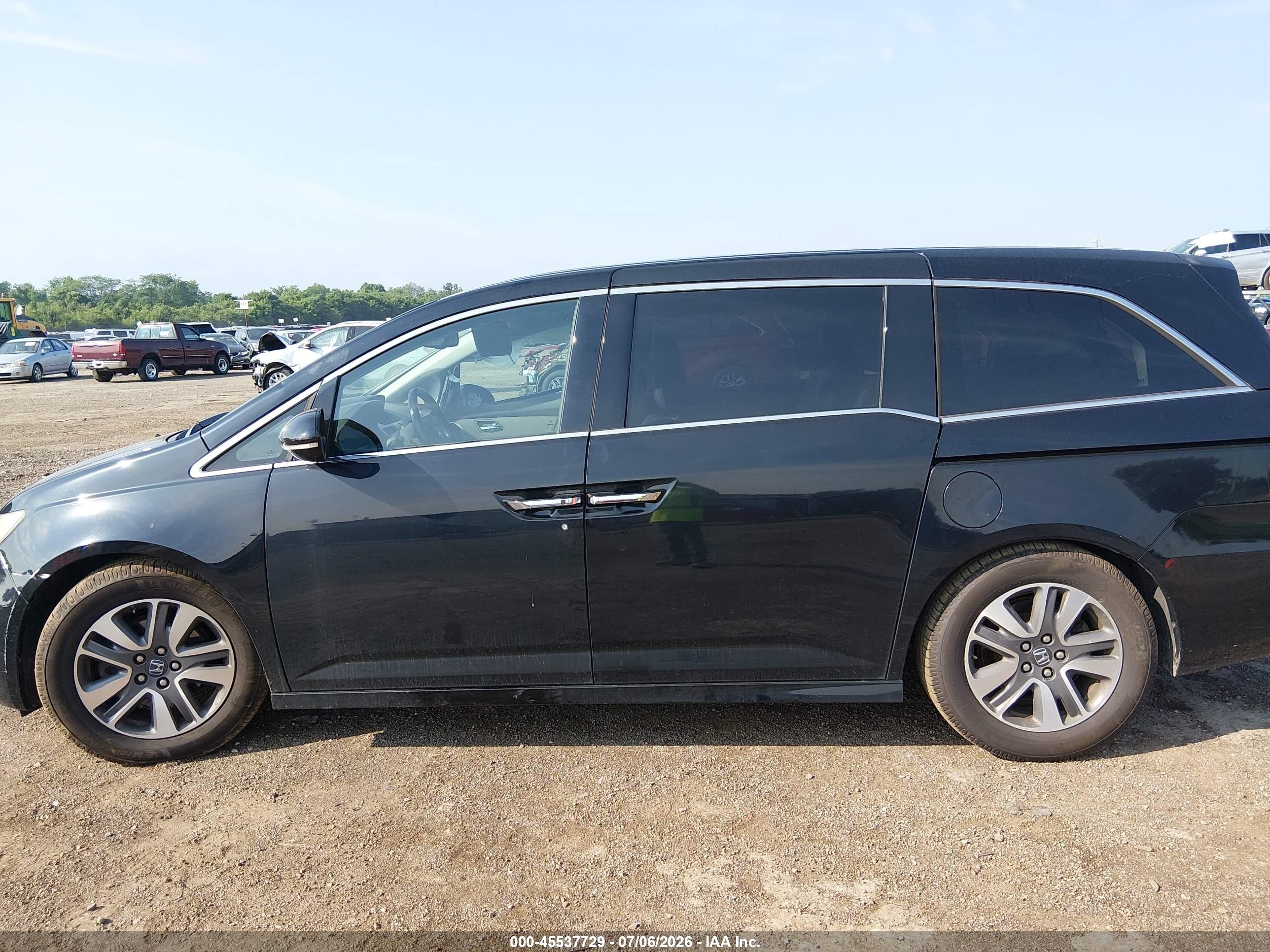 2015 Honda Odyssey Touring/touring Elite Black vin: 5FNRL5H96FB036848