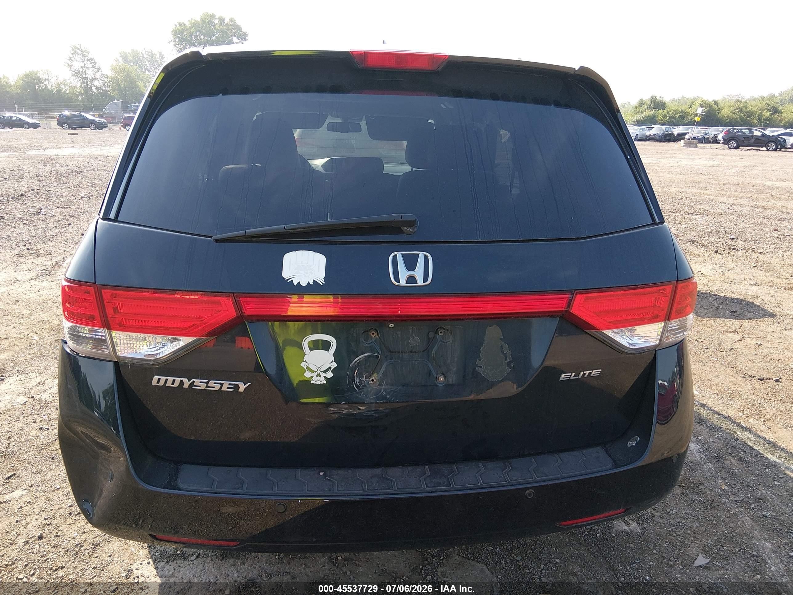 2015 Honda Odyssey Touring/touring Elite Black vin: 5FNRL5H96FB036848