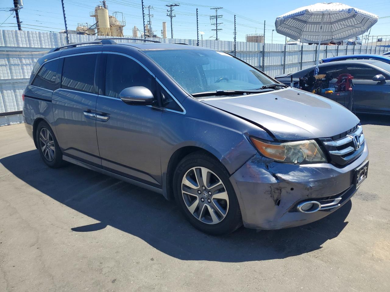 2015 Honda Odyssey Trg Серый vin: 5FNRL5H96FB056470