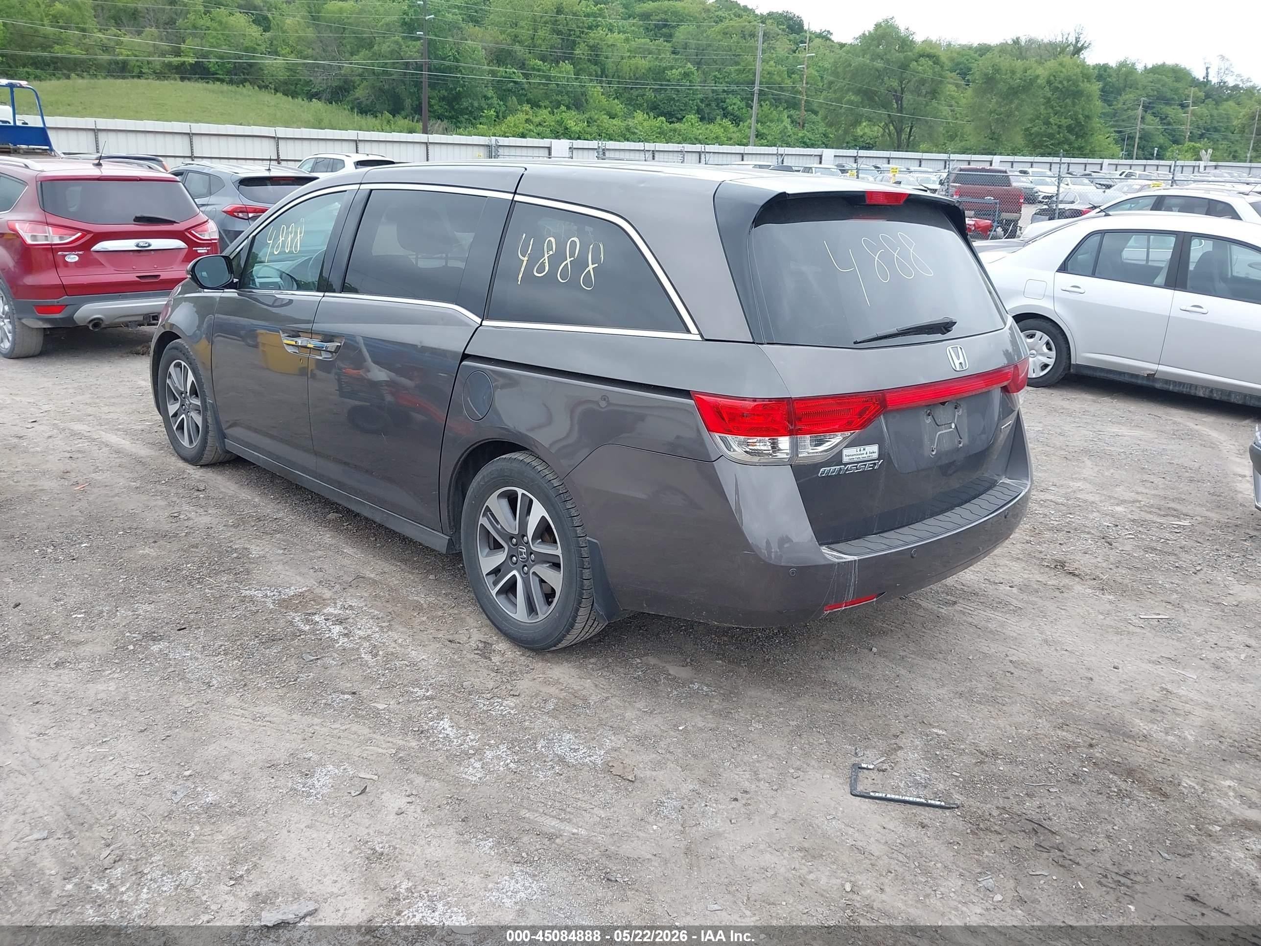 2016 Honda Odyssey Touring/touring Elite Gray vin: 5FNRL5H96GB028086