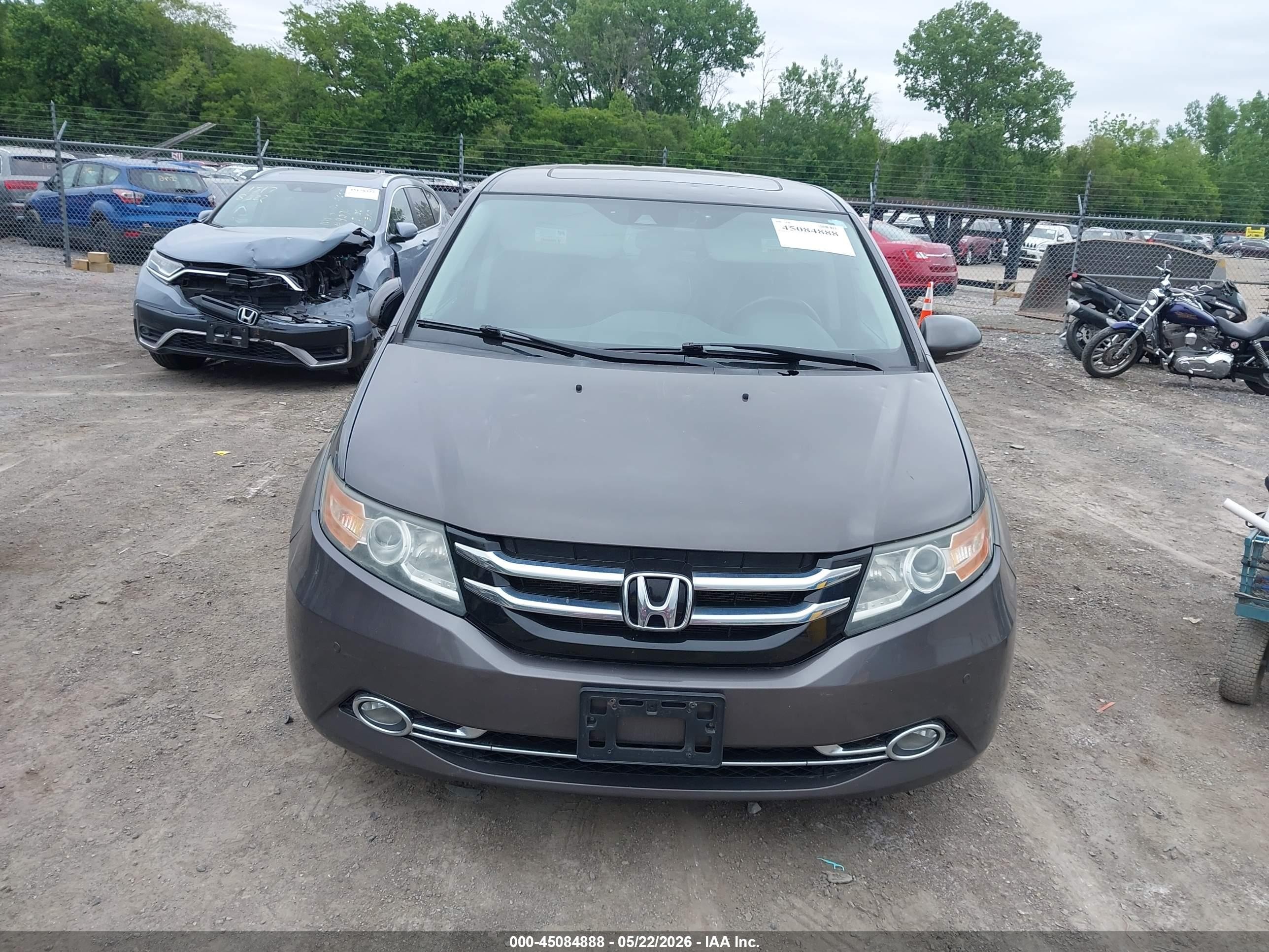 2016 Honda Odyssey Touring/touring Elite Gray vin: 5FNRL5H96GB028086