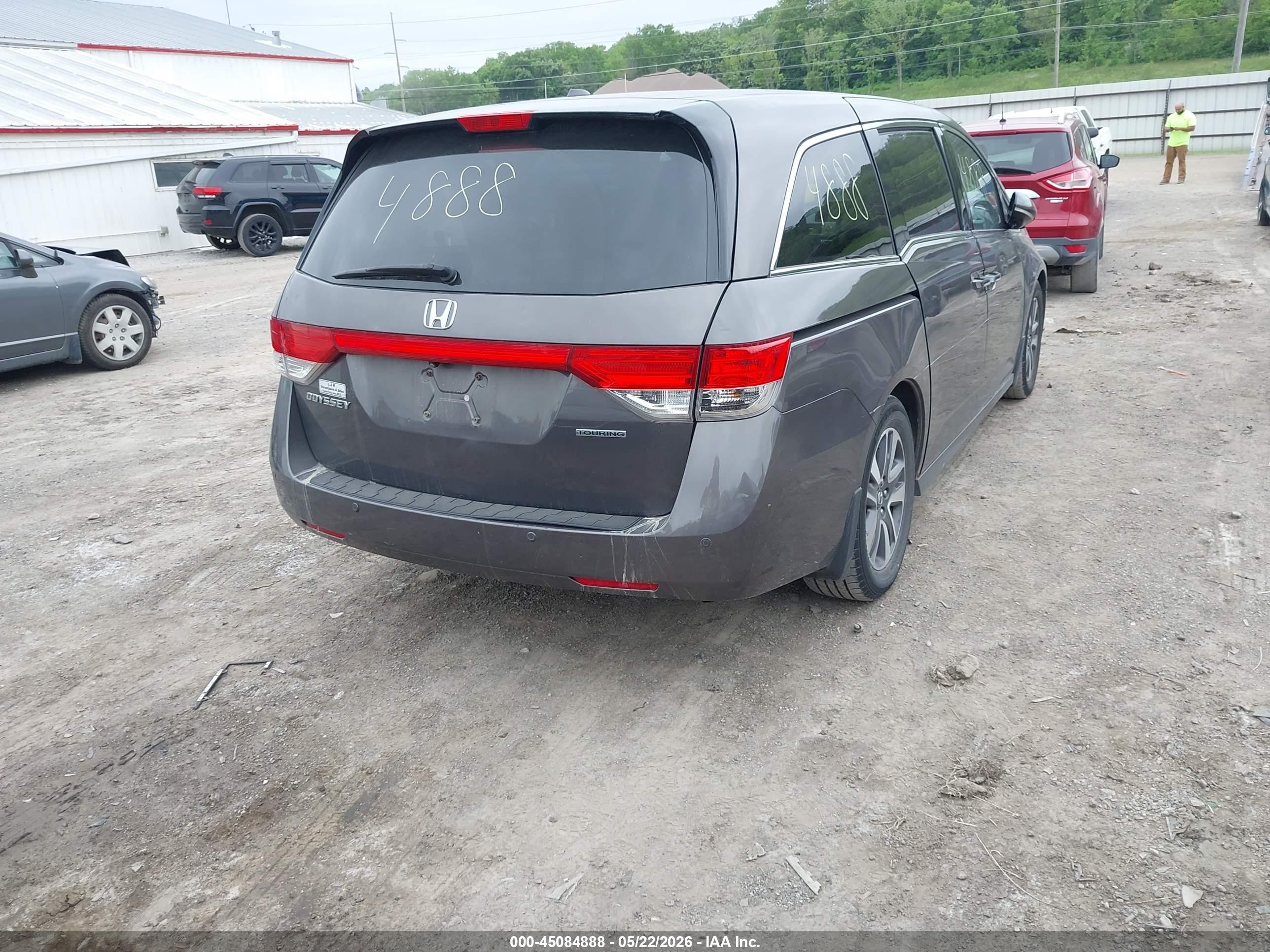 2016 Honda Odyssey Touring/touring Elite Gray vin: 5FNRL5H96GB028086