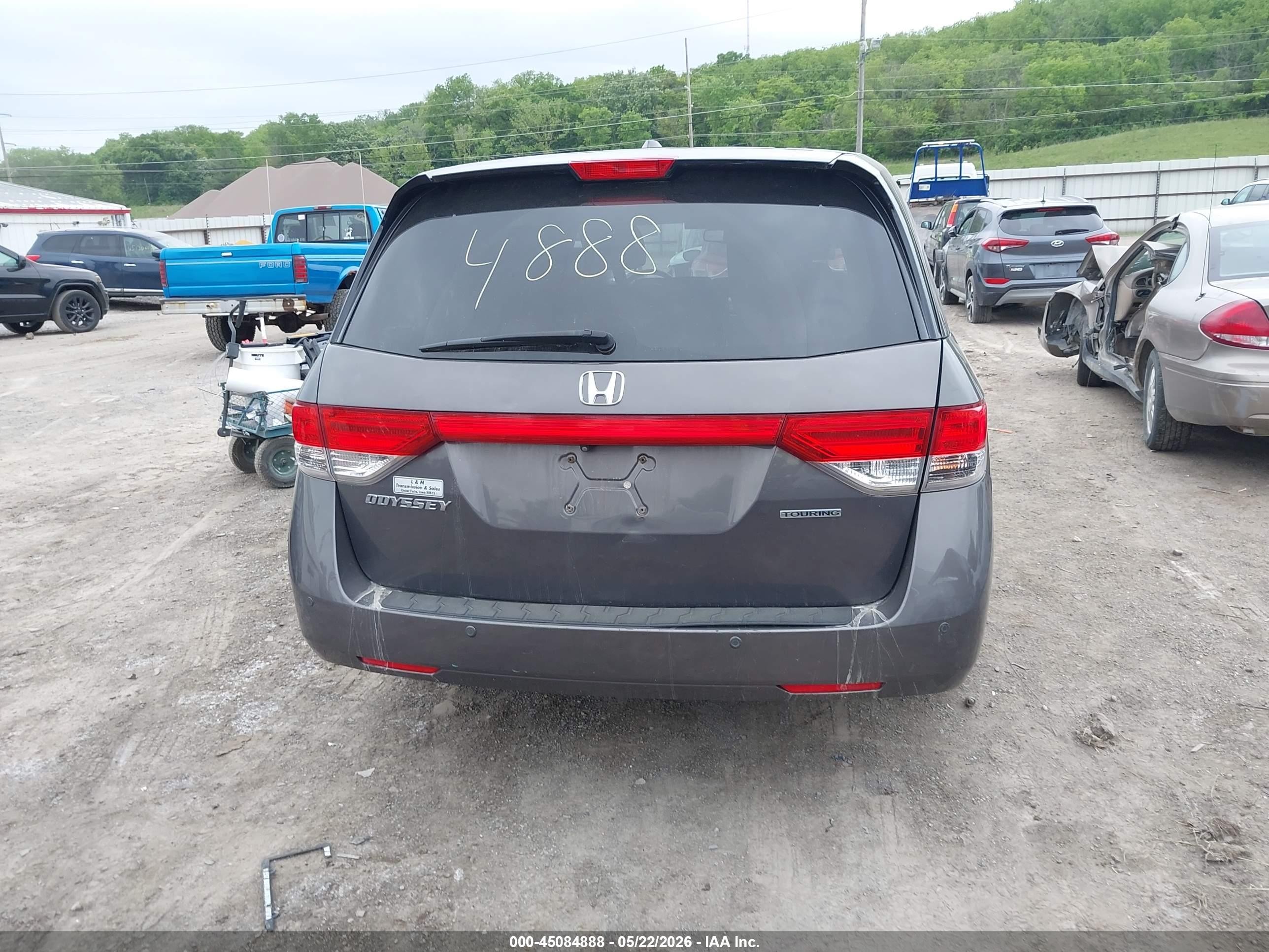 2016 Honda Odyssey Touring/touring Elite Gray vin: 5FNRL5H96GB028086