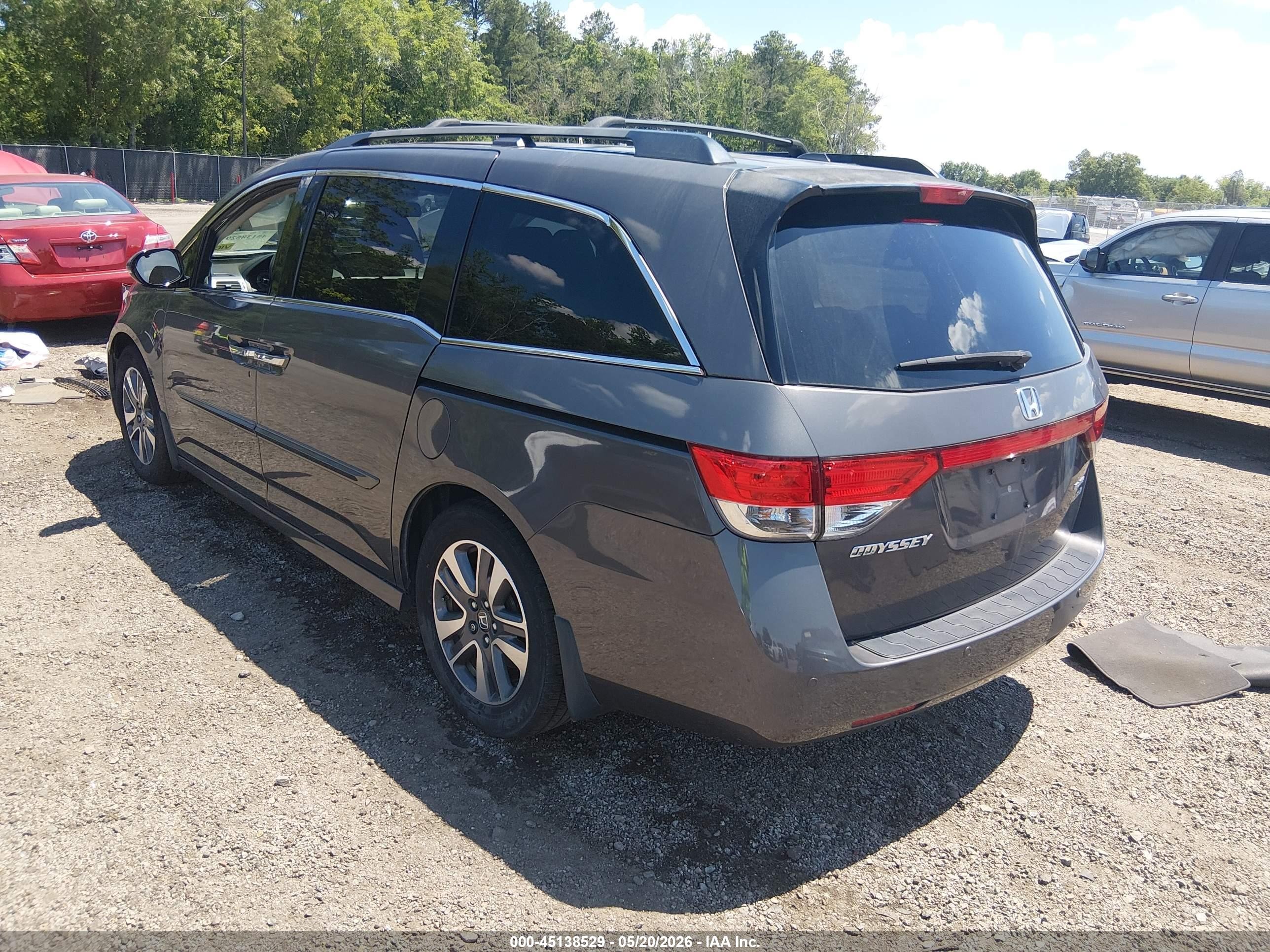 2016 Honda Odyssey Touring/touring Elite Серый vin: 5FNRL5H96GB146106