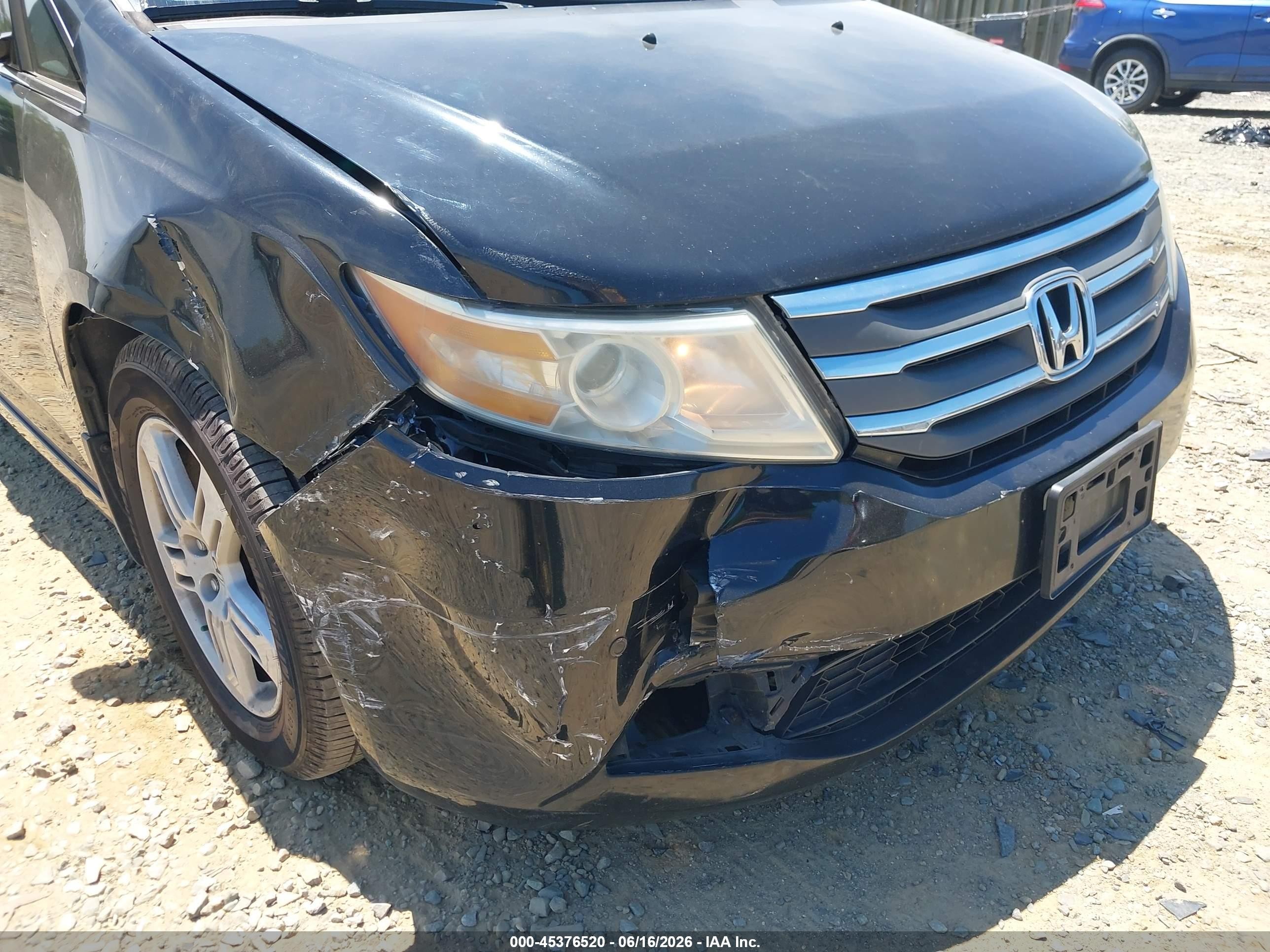 2011 Honda Odyssey Touring/touring Elite Black vin: 5FNRL5H97BB011662