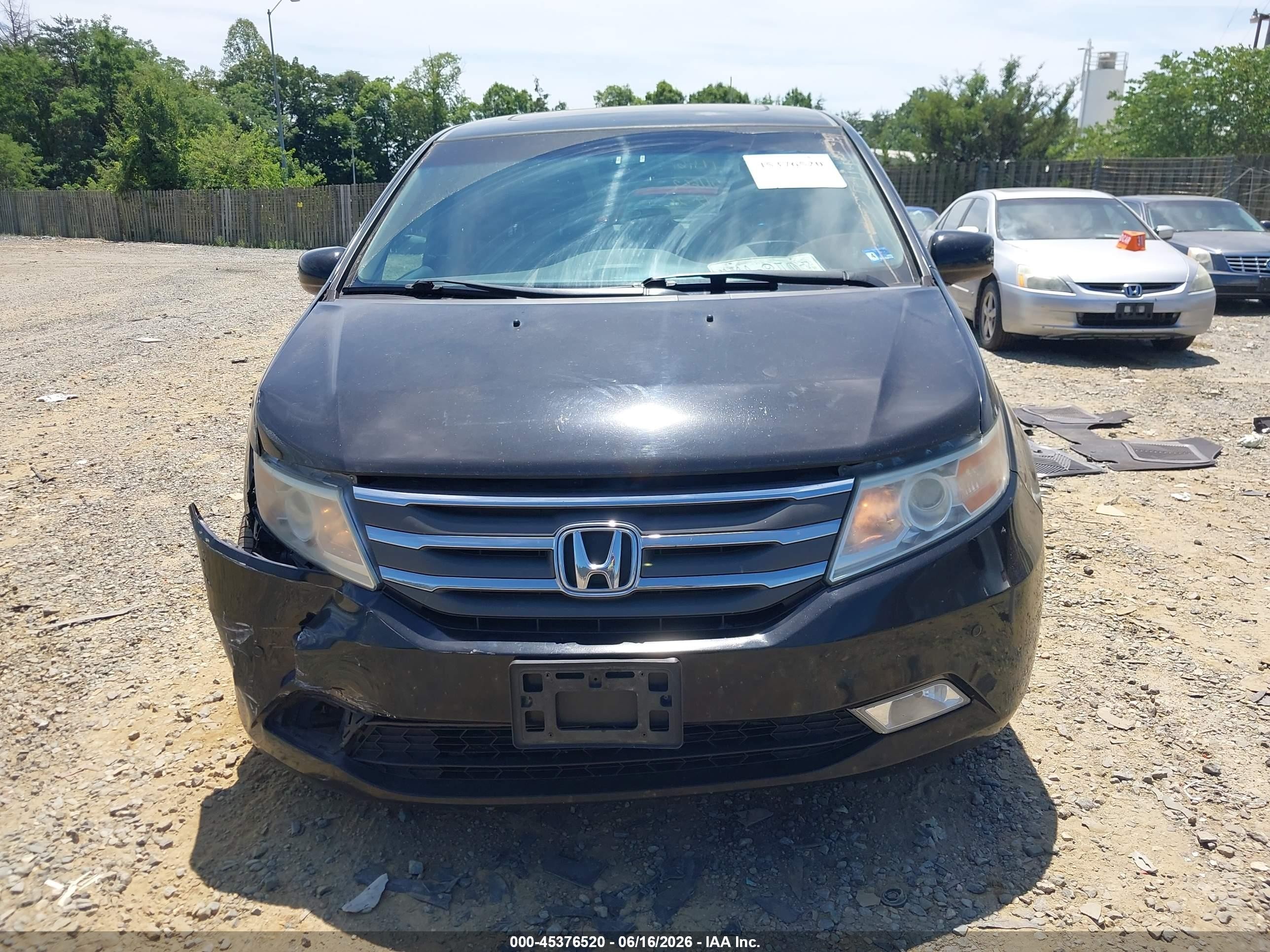 2011 Honda Odyssey Touring/touring Elite Black vin: 5FNRL5H97BB011662