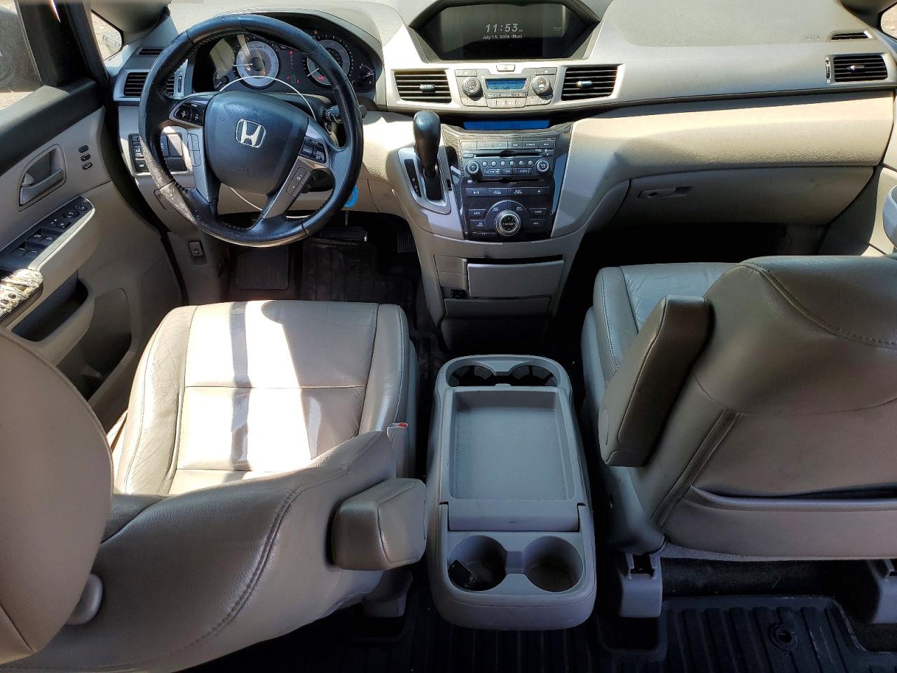 2011 Honda Odyssey Touring Black vin: 5FNRL5H97BB057234