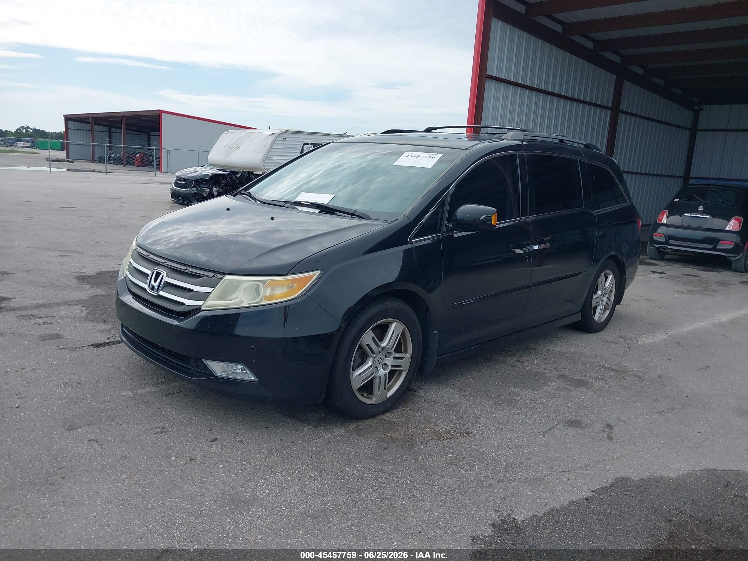 2011 Honda Odyssey Touring/touring Elite Black vin: 5FNRL5H97BB059971