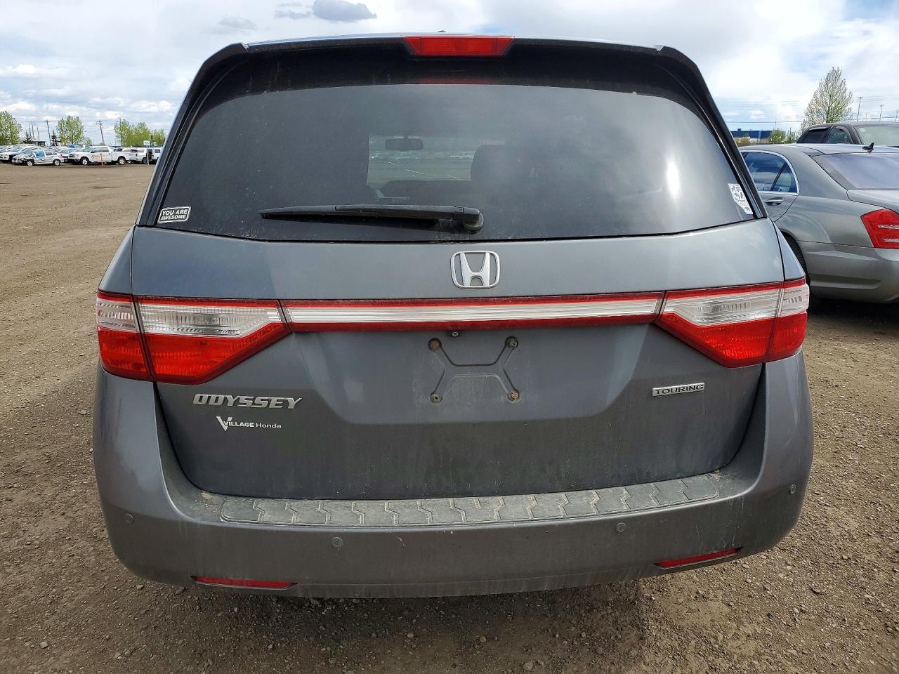 2011 Honda Odyssey Touring Gray vin: 5FNRL5H97BB508713