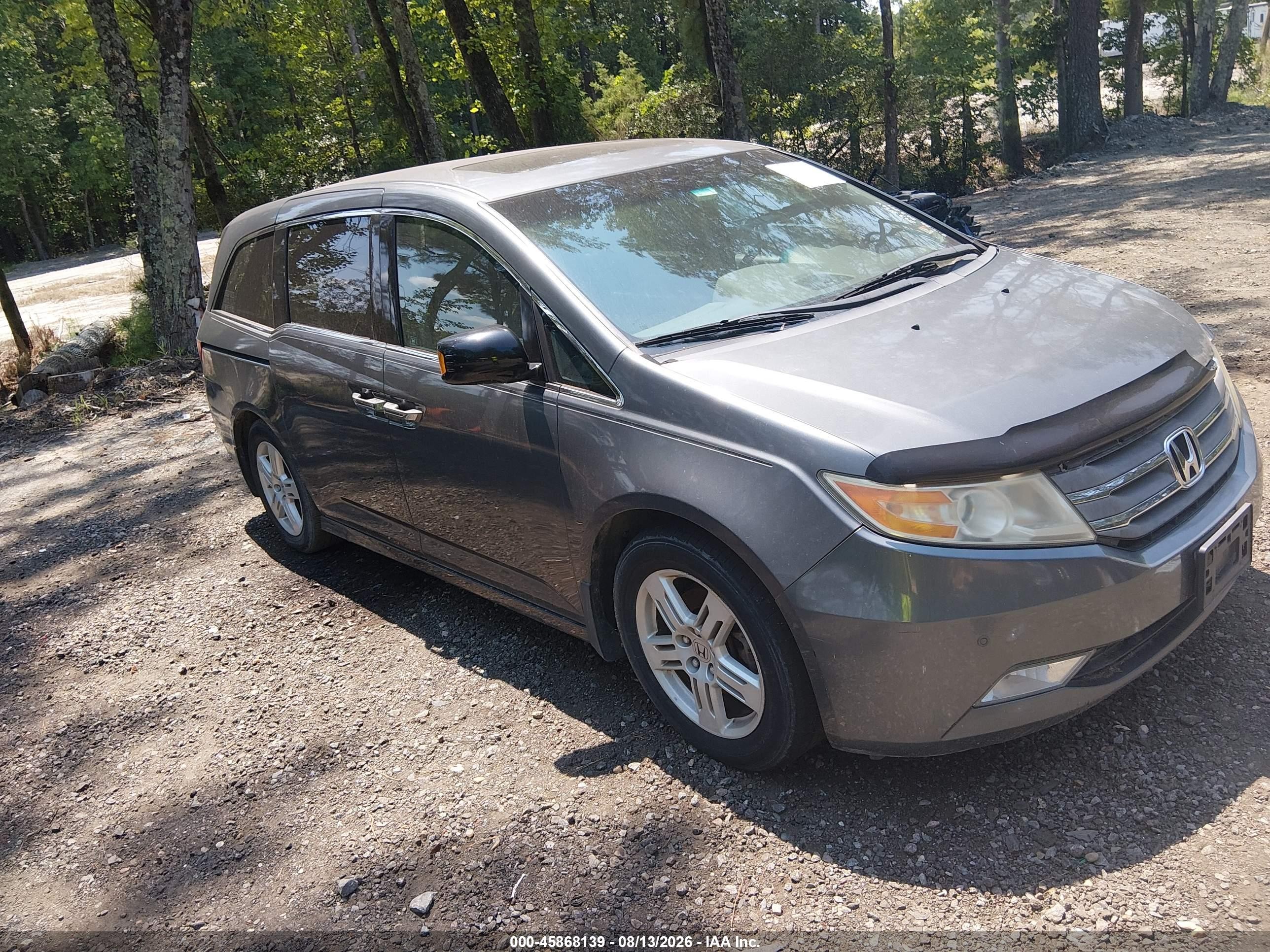 2012 Honda Odyssey Touring/touring Elite Gray vin: 5FNRL5H97CB015406