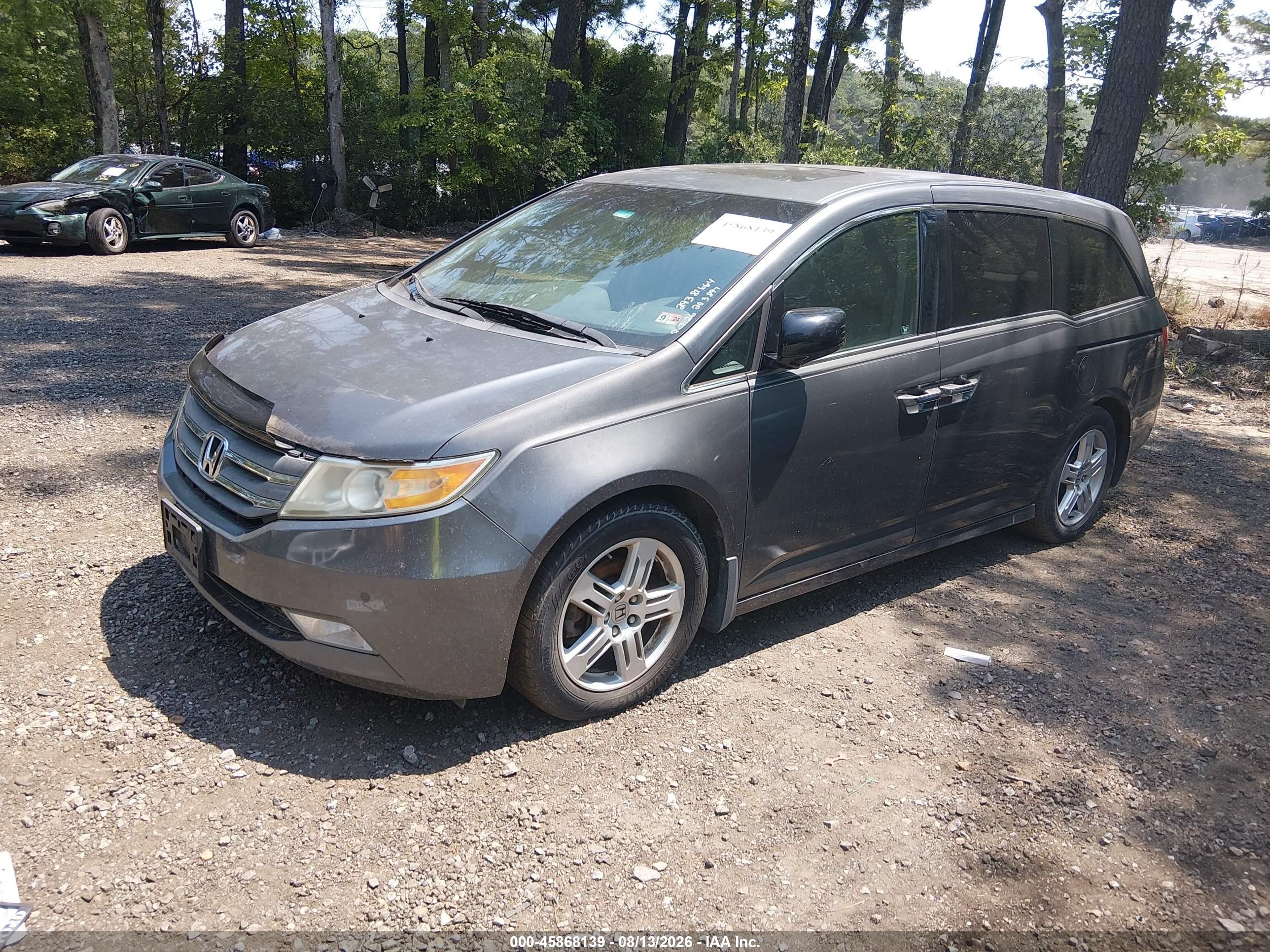 2012 Honda Odyssey Touring/touring Elite Gray vin: 5FNRL5H97CB015406