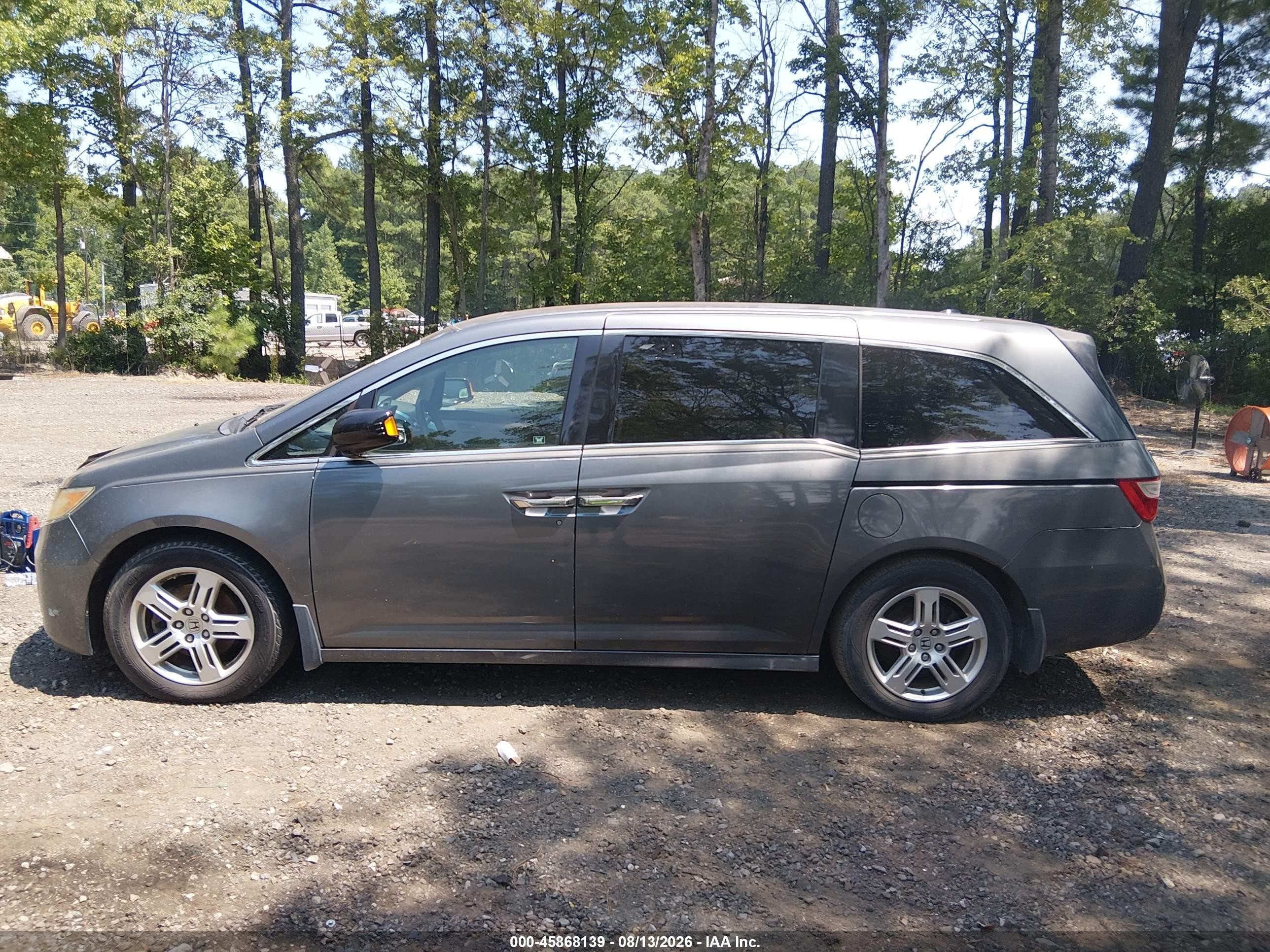 2012 Honda Odyssey Touring/touring Elite Gray vin: 5FNRL5H97CB015406