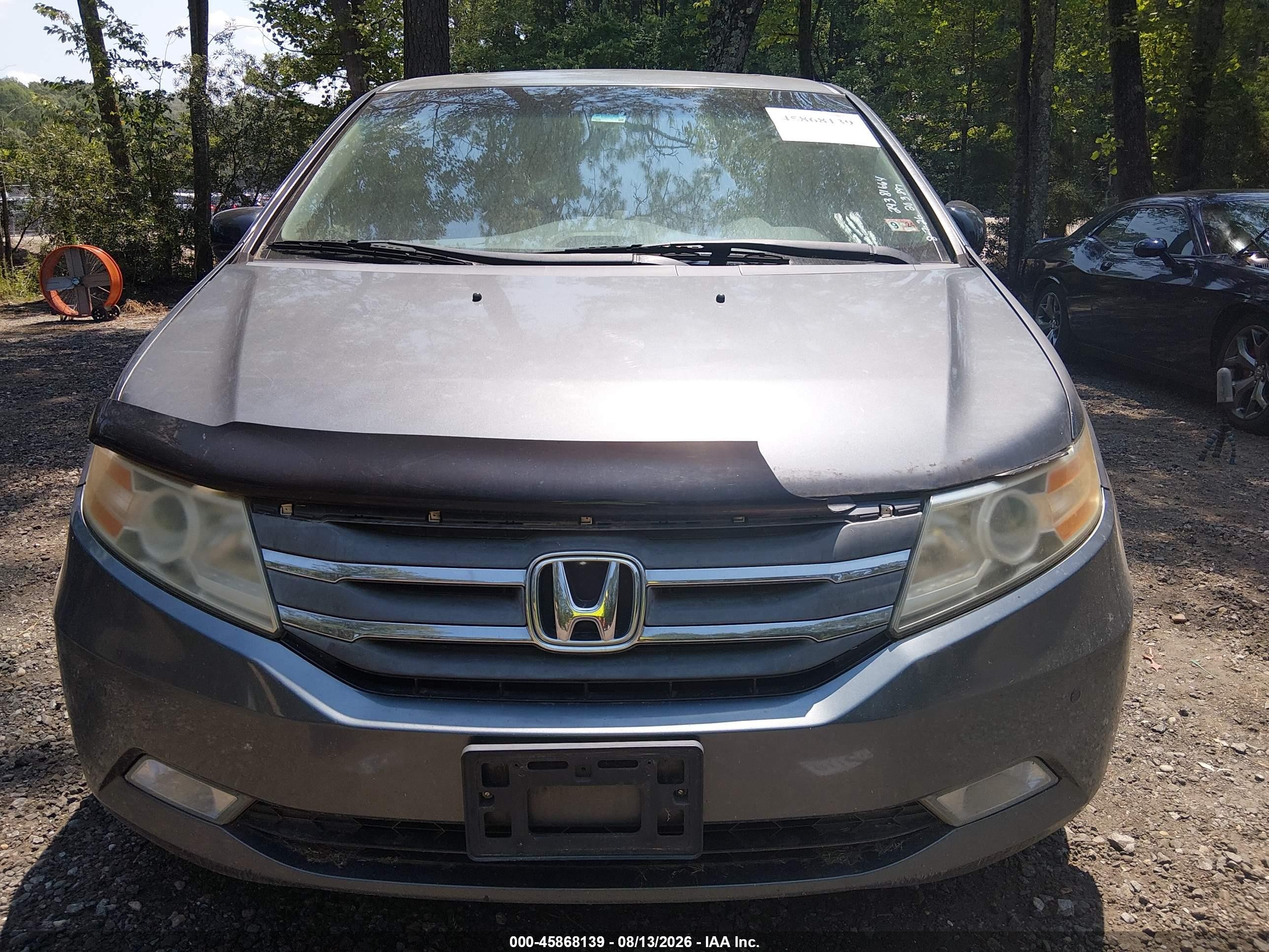 2012 Honda Odyssey Touring/touring Elite Gray vin: 5FNRL5H97CB015406
