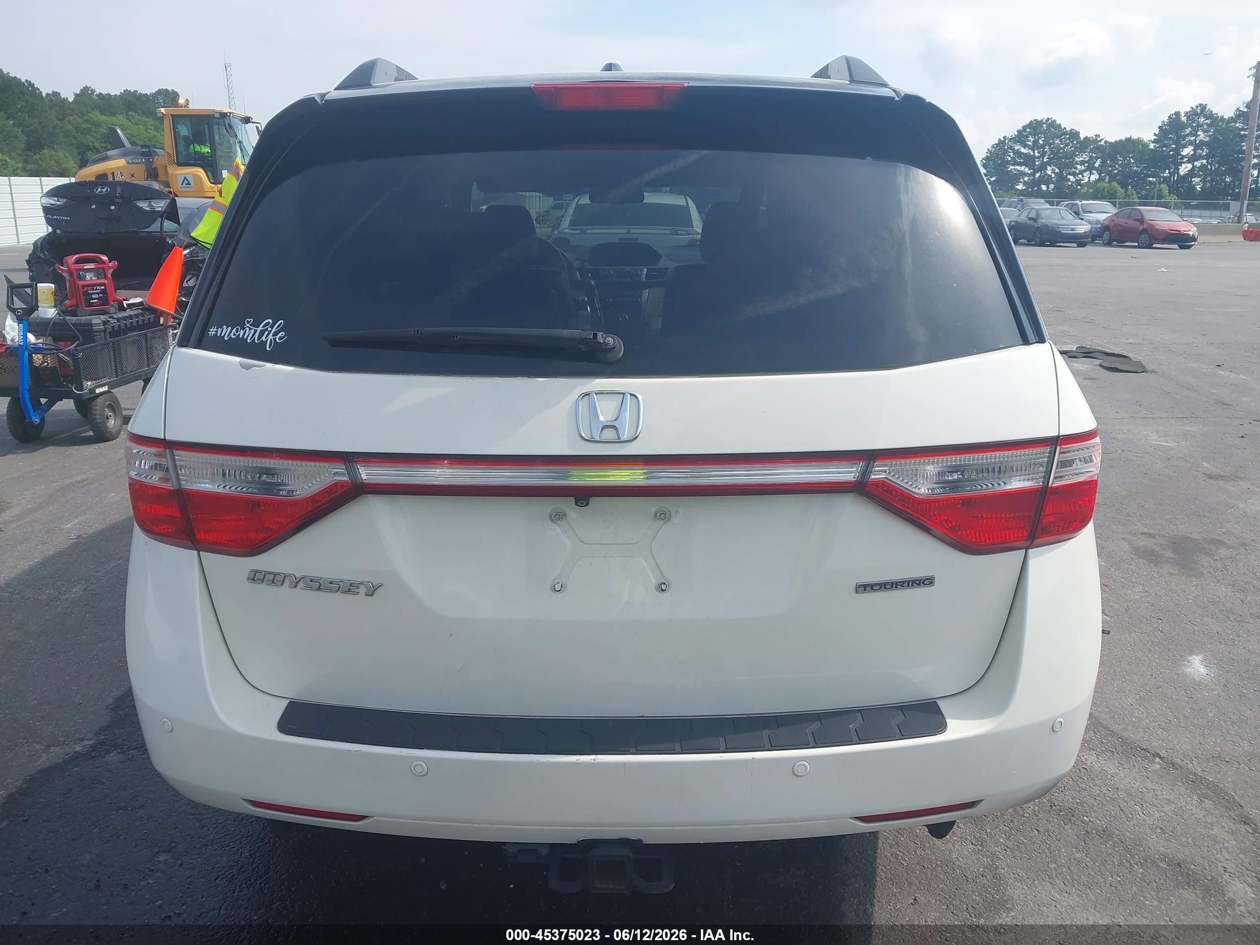 2012 Honda Odyssey Touring/touring Elite White vin: 5FNRL5H97CB077307