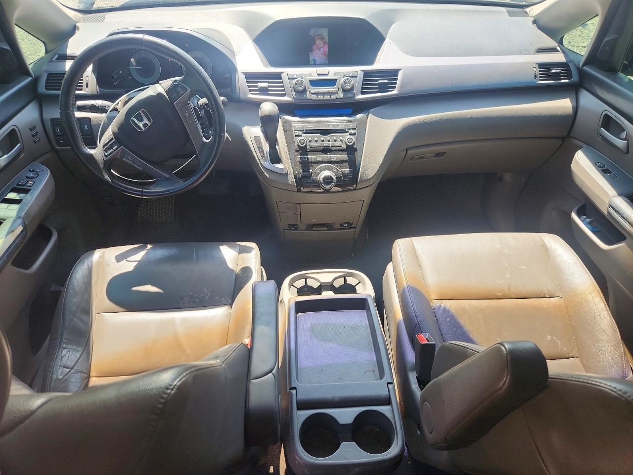 2012 Honda Odyssey Touring Black vin: 5FNRL5H97CB090963