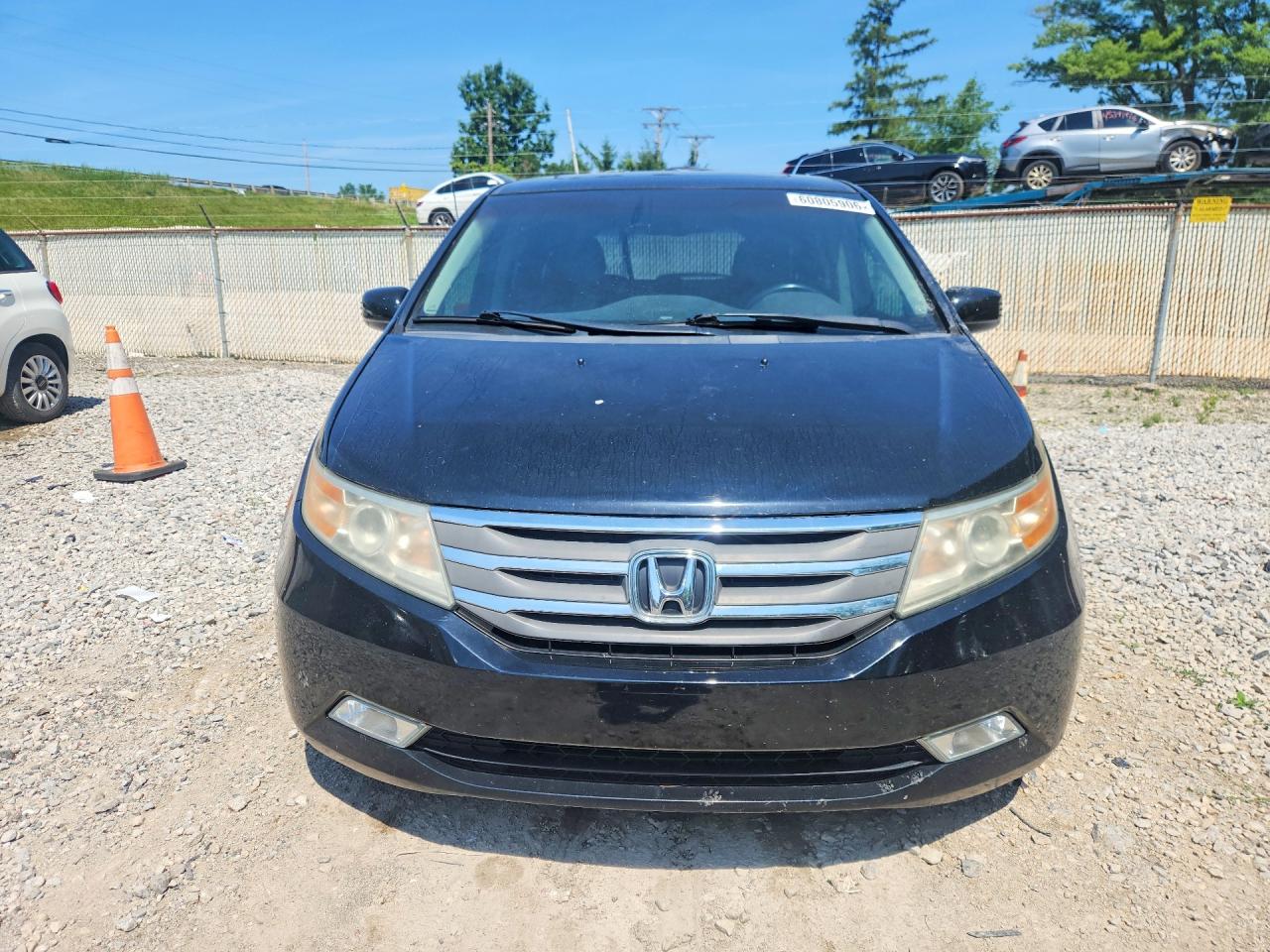 2012 Honda Odyssey Touring Black vin: 5FNRL5H97CB090963