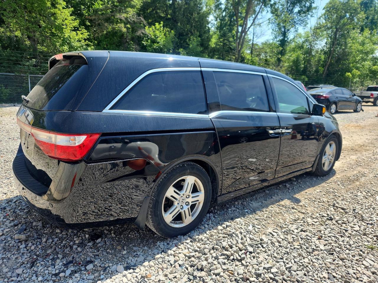 2012 Honda Odyssey Touring Black vin: 5FNRL5H97CB090963