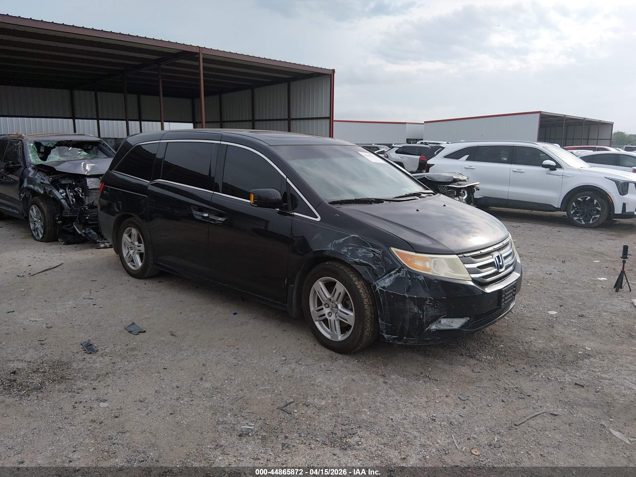 2012 Honda Odyssey Touring/touring Elite Black vin: 5FNRL5H97CB103176