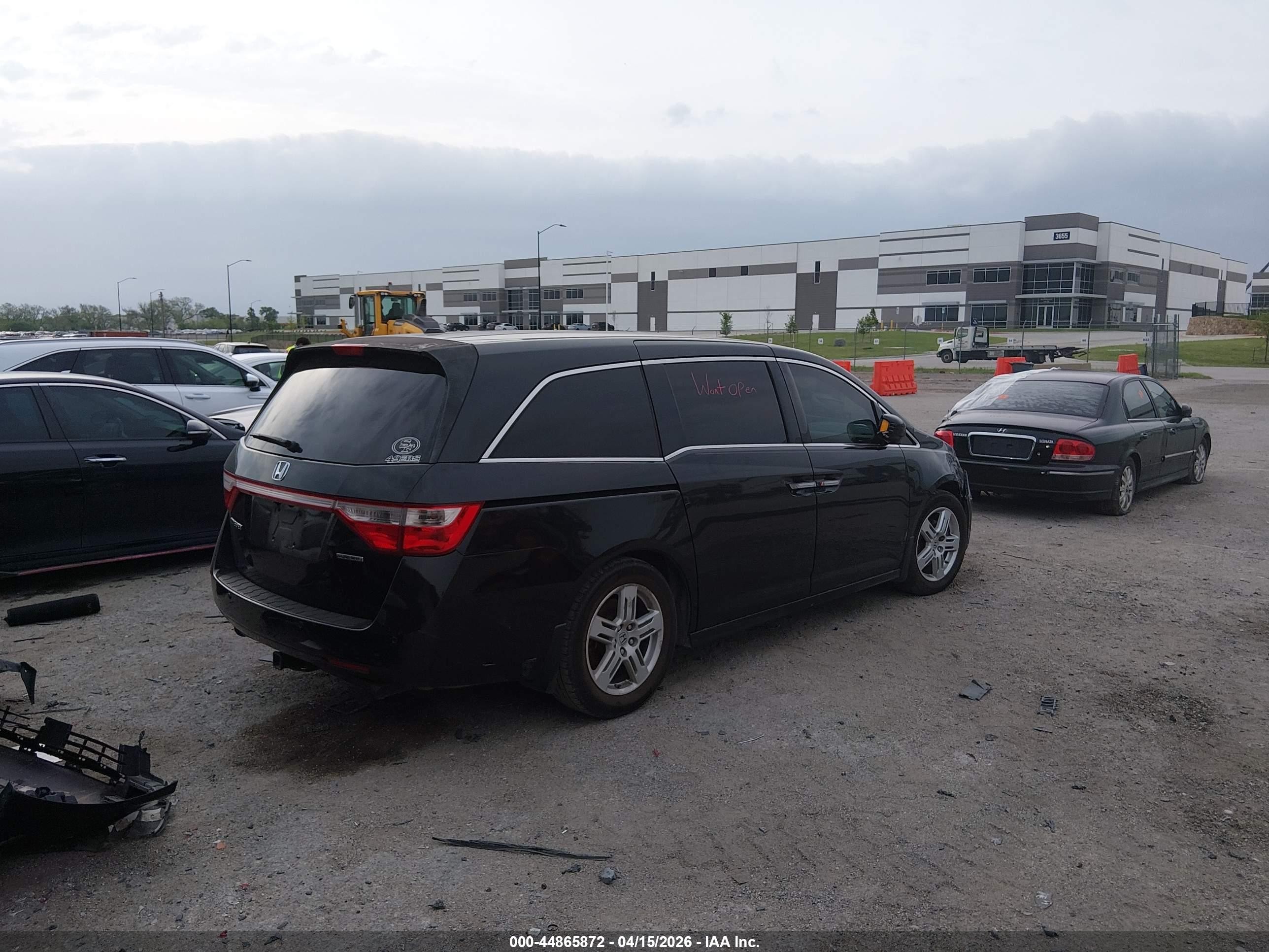 2012 Honda Odyssey Touring/touring Elite Черный vin: 5FNRL5H97CB103176