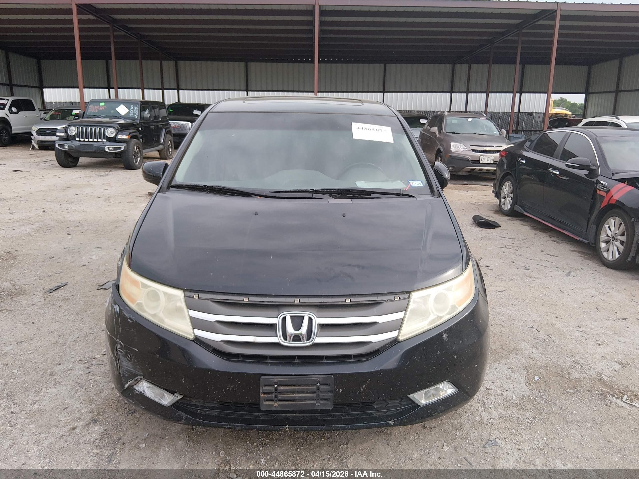 2012 Honda Odyssey Touring/touring Elite Черный vin: 5FNRL5H97CB103176
