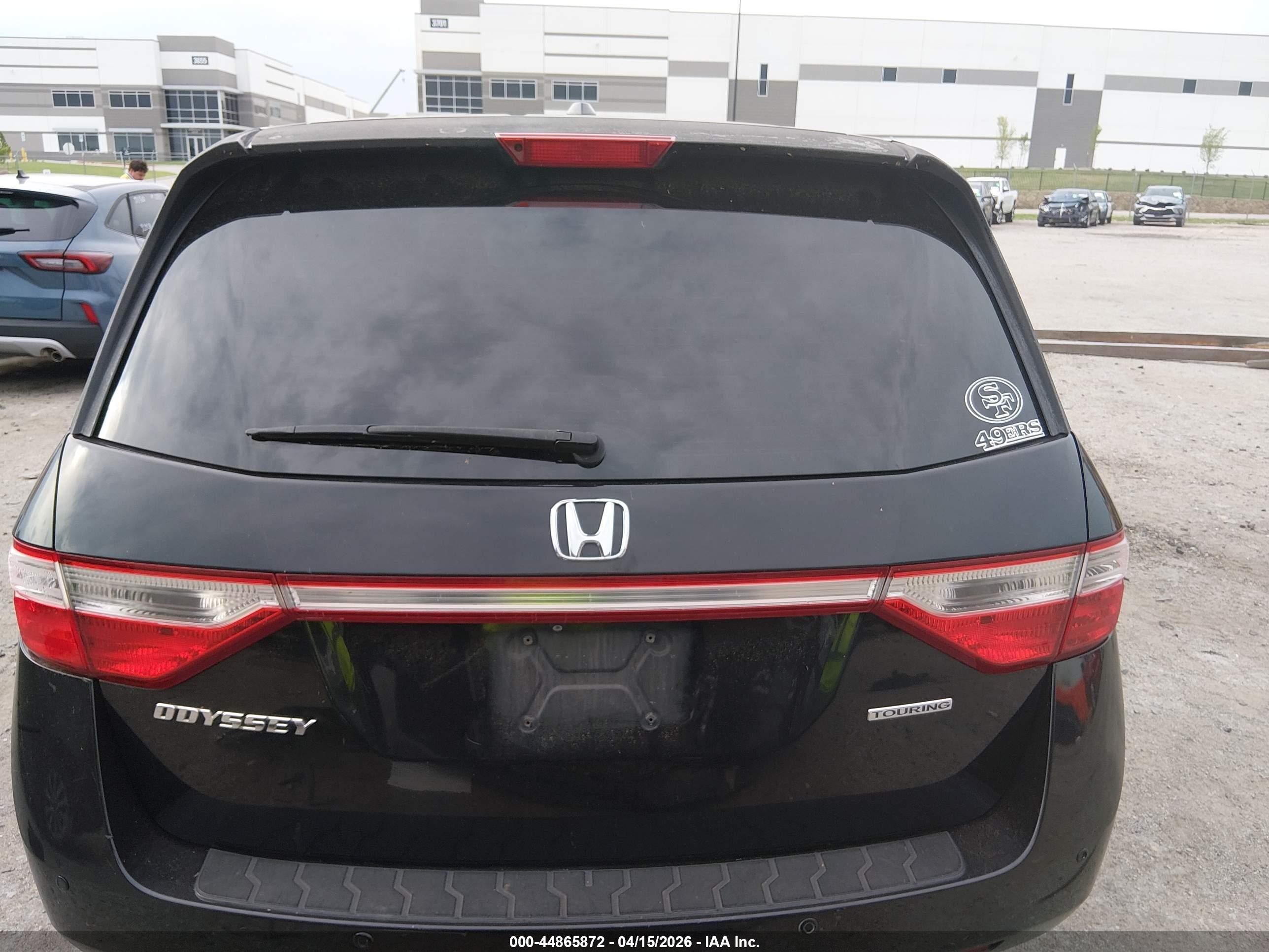 2012 Honda Odyssey Touring/touring Elite Черный vin: 5FNRL5H97CB103176