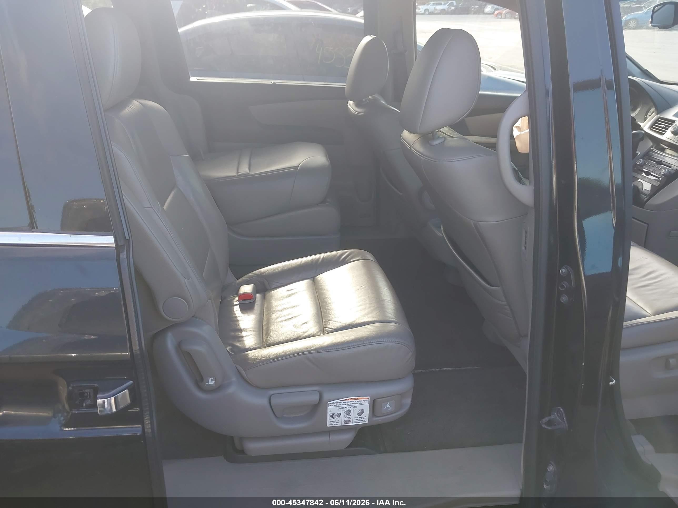 2013 Honda Odyssey Touring/touring Elite Black vin: 5FNRL5H97DB018498
