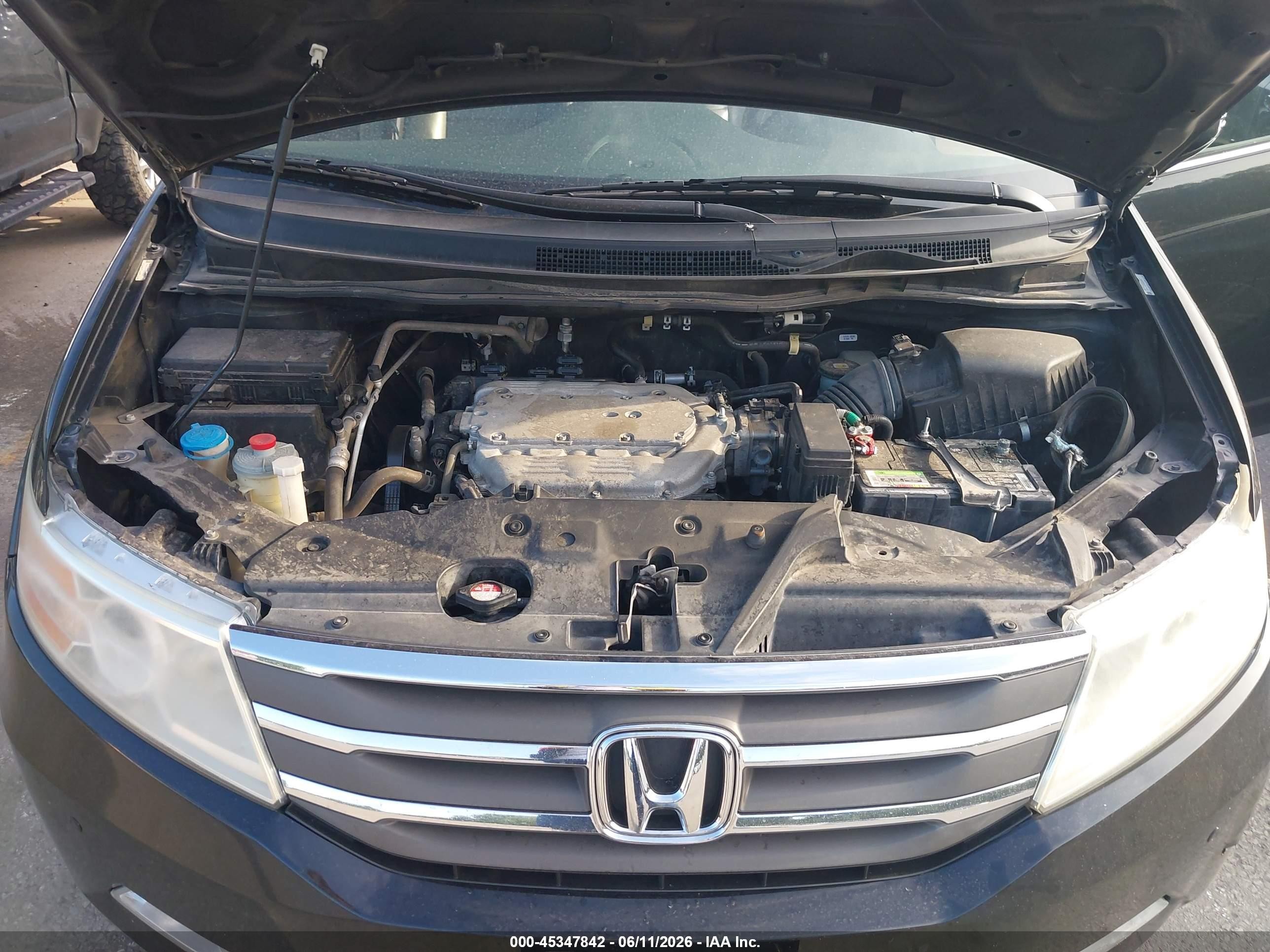 2013 Honda Odyssey Touring/touring Elite Black vin: 5FNRL5H97DB018498