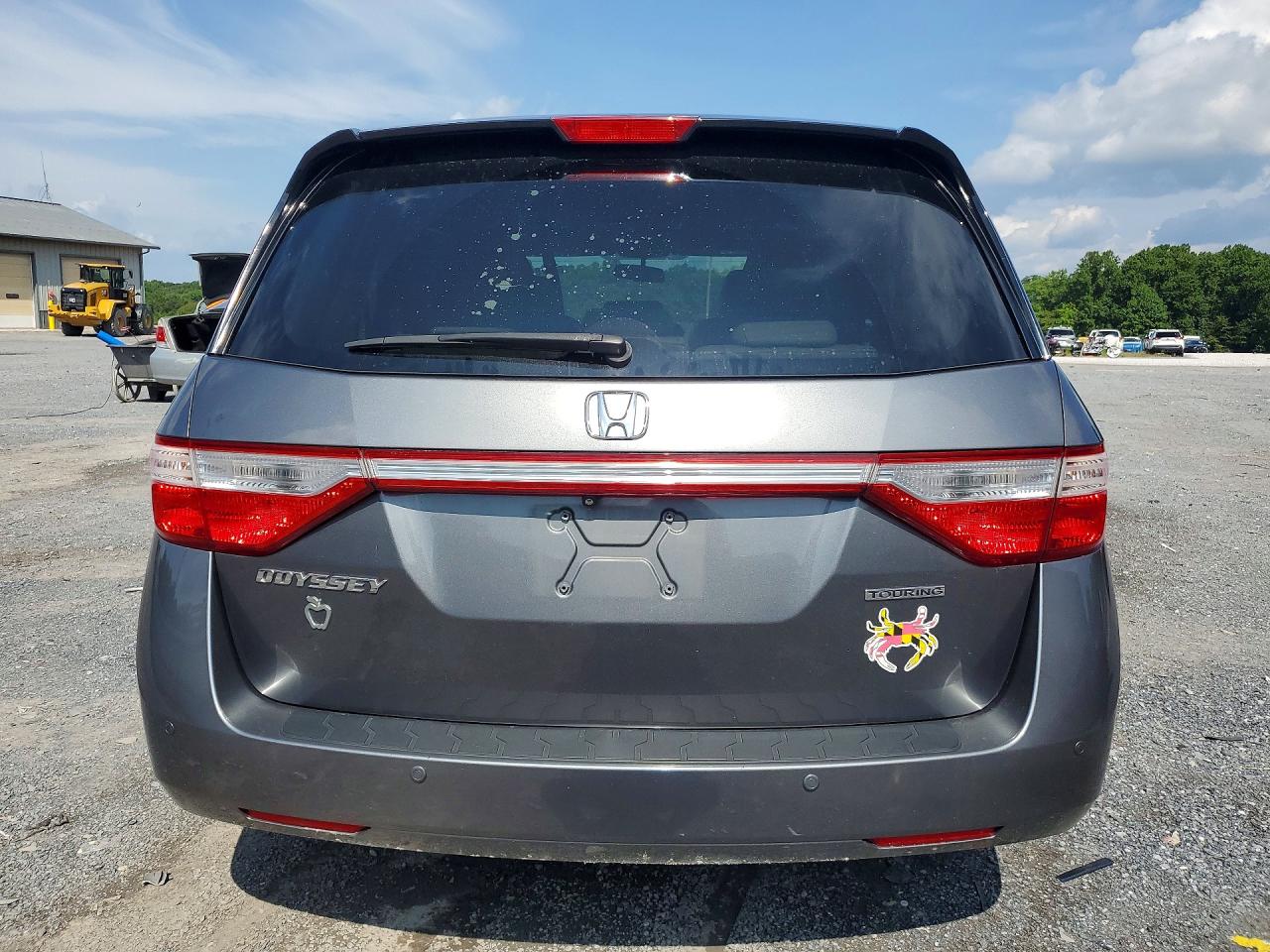 2013 Honda Odyssey Touring Gray vin: 5FNRL5H97DB029968