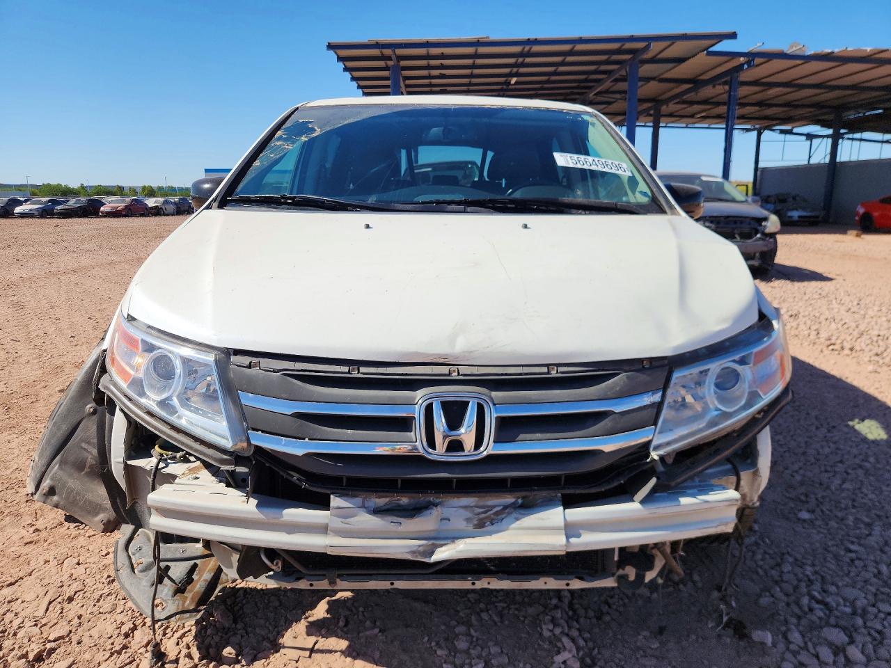 2013 Honda Odyssey Touring White vin: 5FNRL5H97DB073632