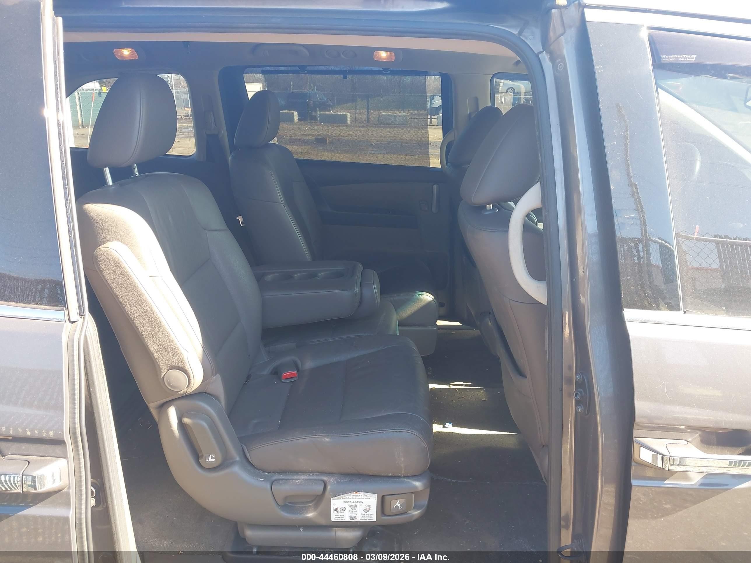 2013 Honda Odyssey Touring/touring Elite Gray vin: 5FNRL5H97DB078619