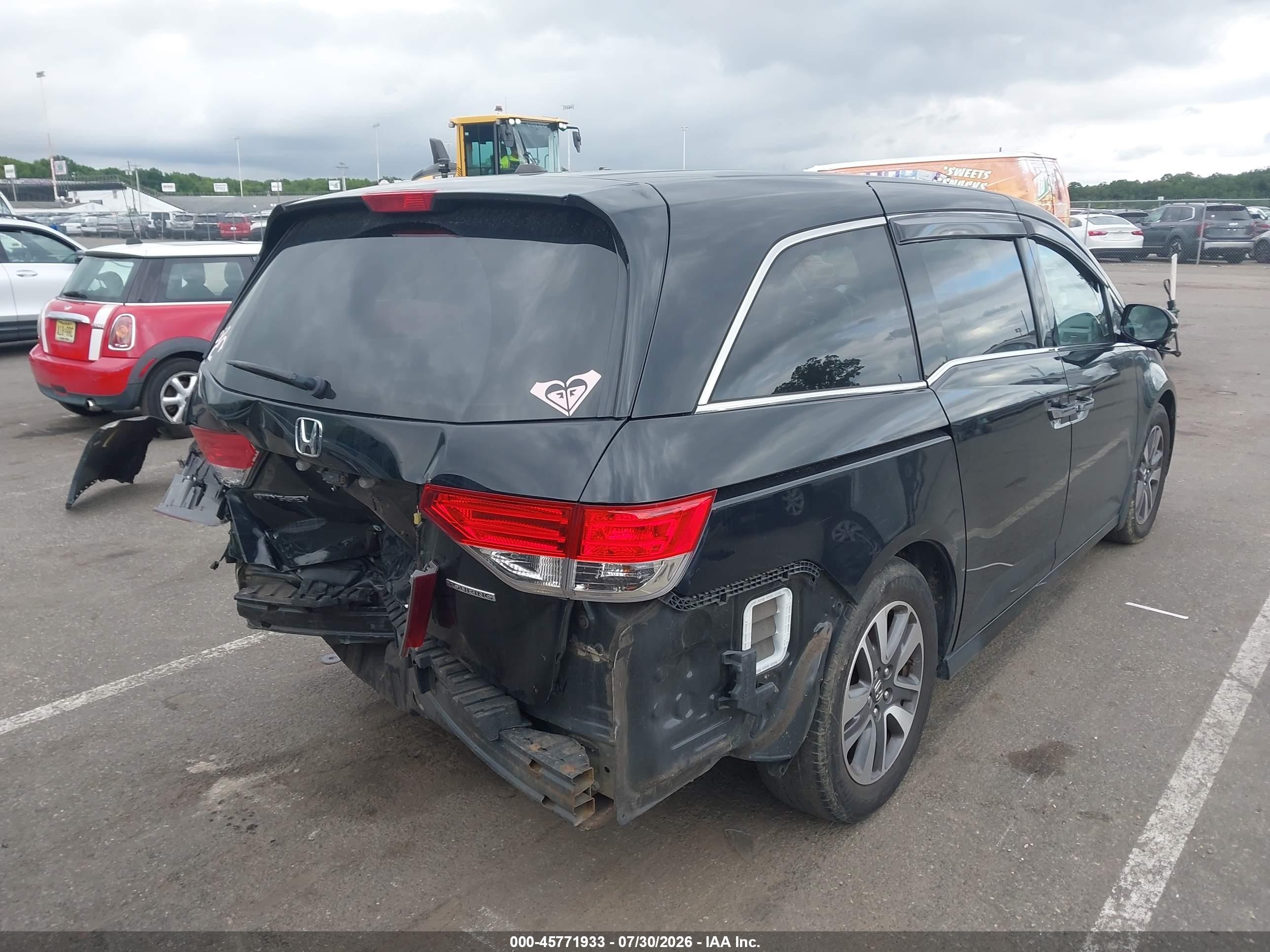 2014 Honda Odyssey Touring/touring Elite Черный vin: 5FNRL5H97EB025971