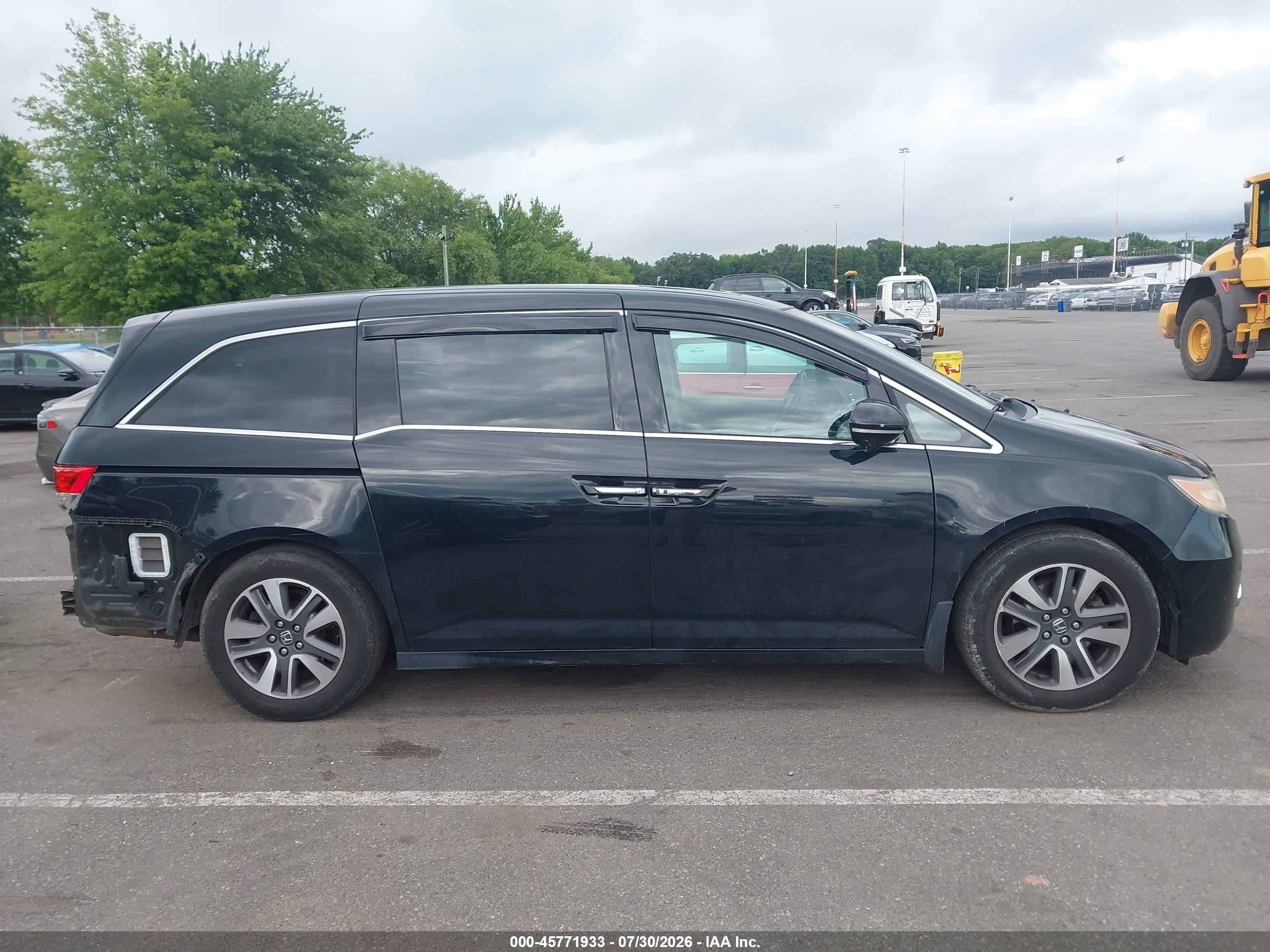 2014 Honda Odyssey Touring/touring Elite Черный vin: 5FNRL5H97EB025971