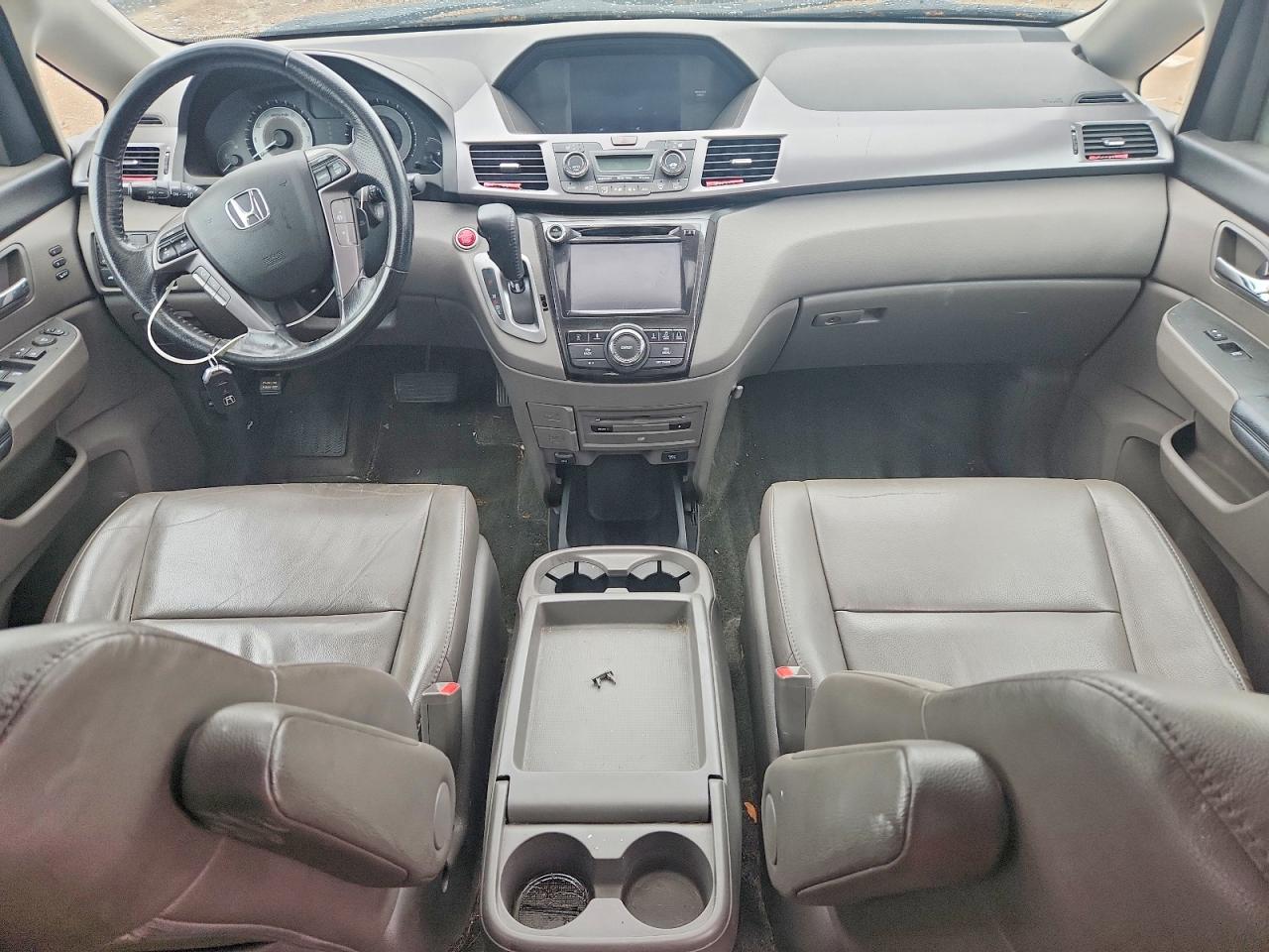 2014 Honda Odyssey Touring Gray vin: 5FNRL5H97EB035142