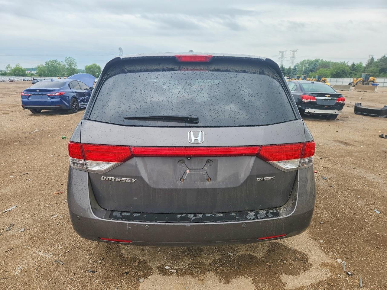 2014 Honda Odyssey Touring Gray vin: 5FNRL5H97EB035142