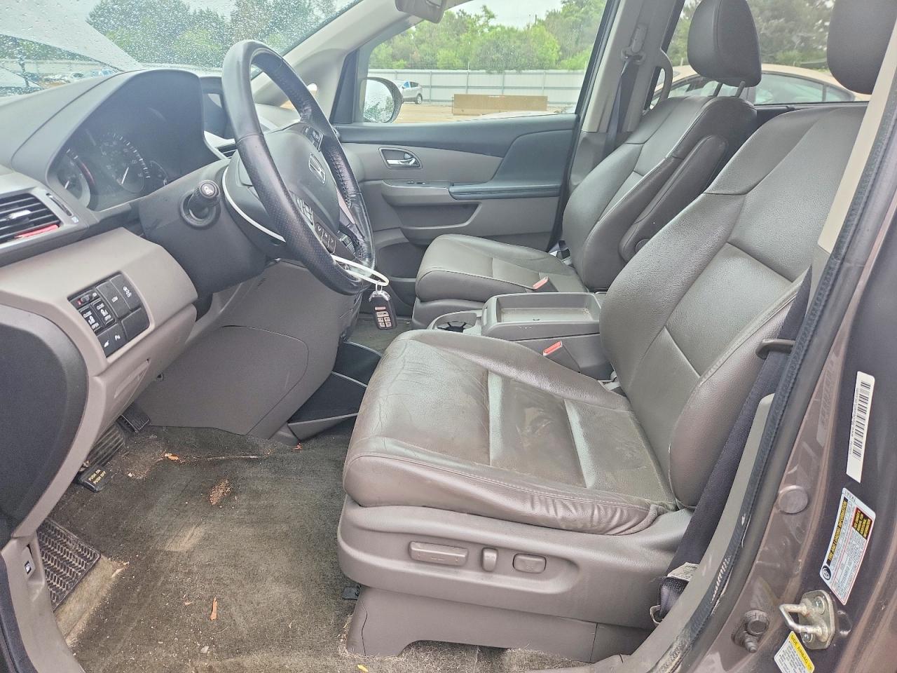 2014 Honda Odyssey Touring Gray vin: 5FNRL5H97EB035142