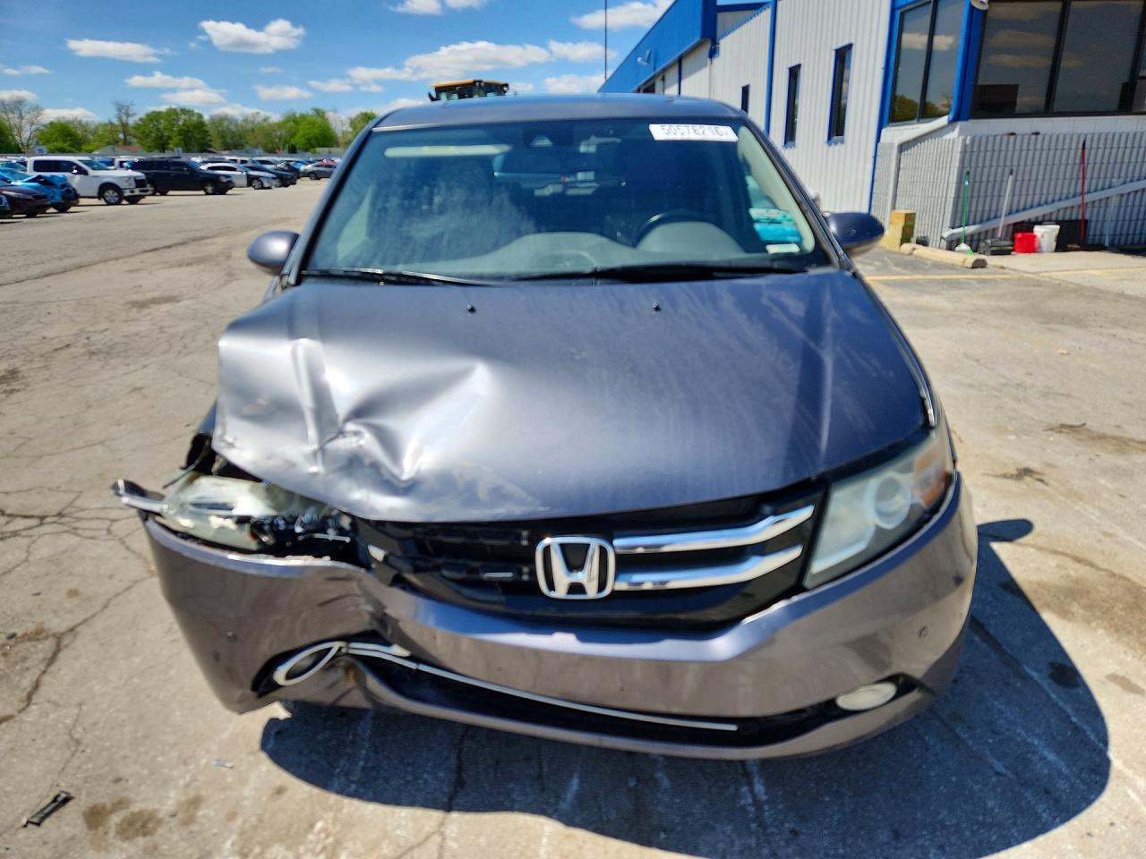 2014 Honda Odyssey Touring Gray vin: 5FNRL5H97EB041894