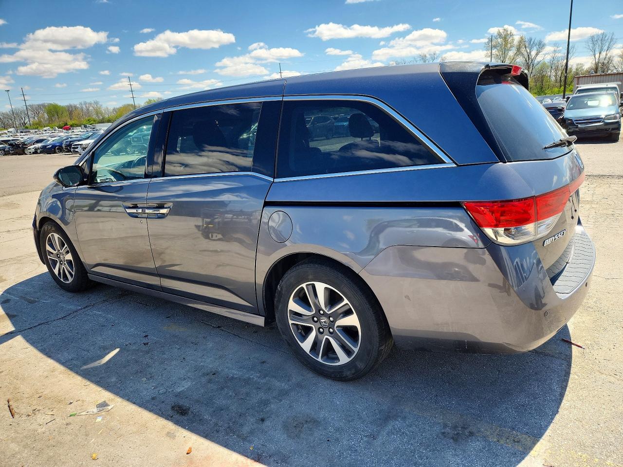 2014 Honda Odyssey Touring Gray vin: 5FNRL5H97EB041894