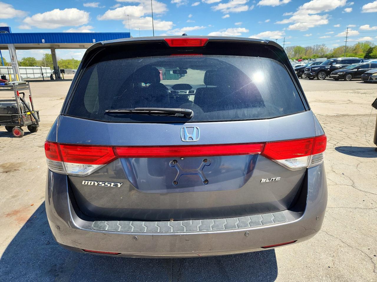 2014 Honda Odyssey Touring Gray vin: 5FNRL5H97EB041894
