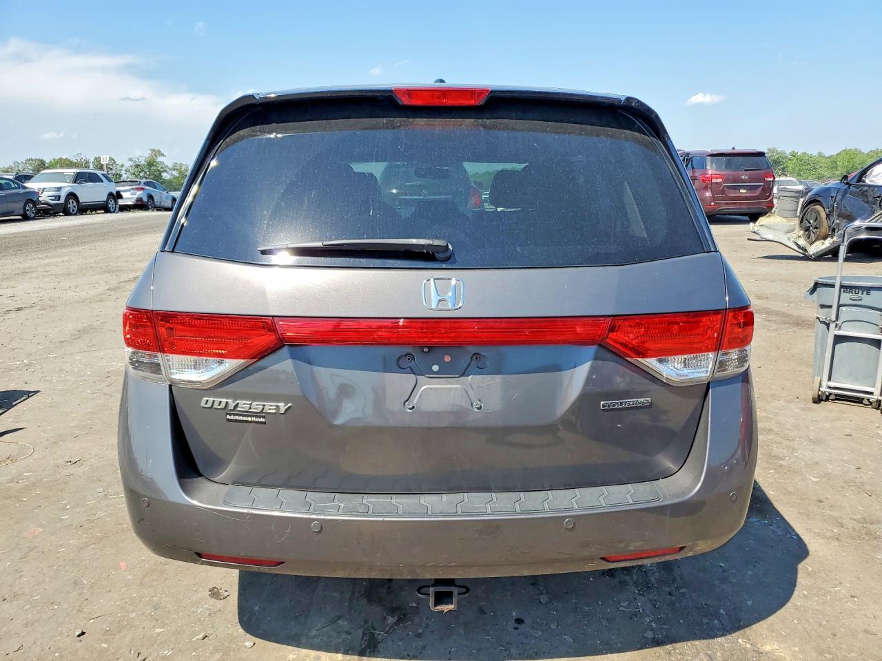 2014 Honda Odyssey Touring Charcoal vin: 5FNRL5H97EB074295
