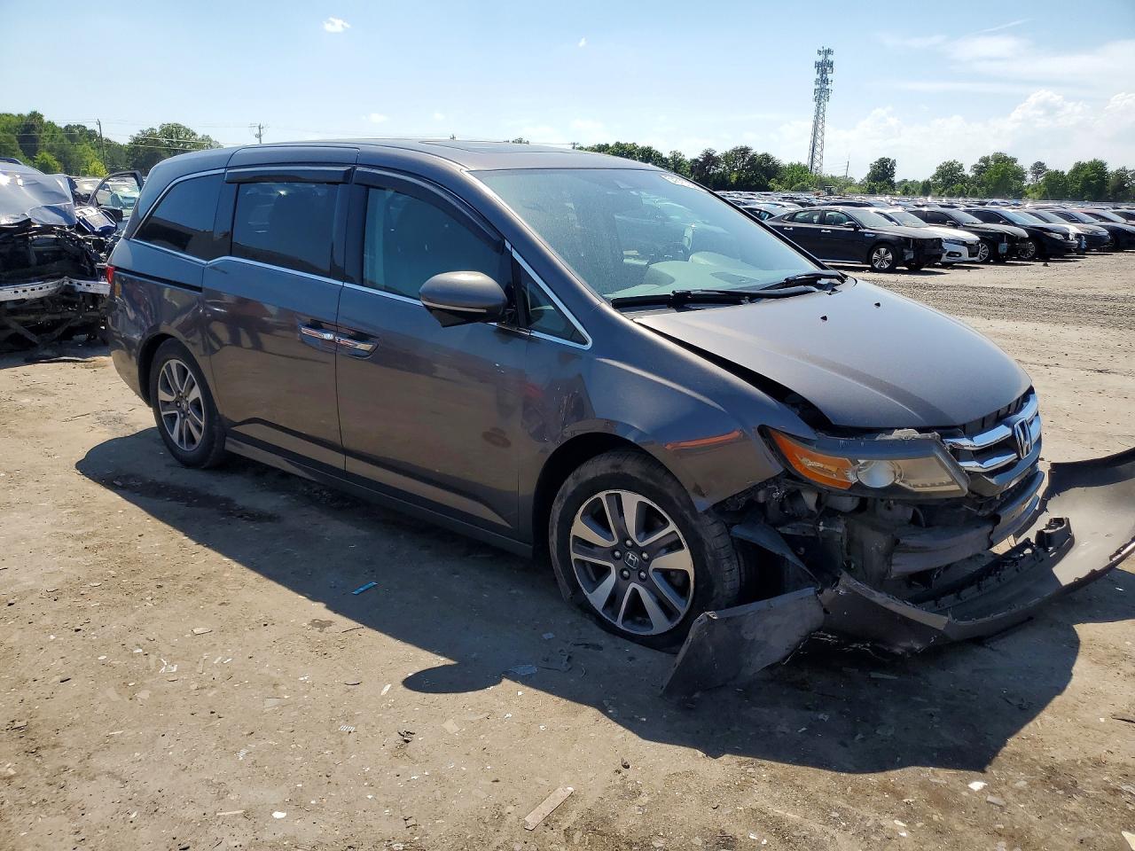 2014 Honda Odyssey Touring Charcoal vin: 5FNRL5H97EB074295