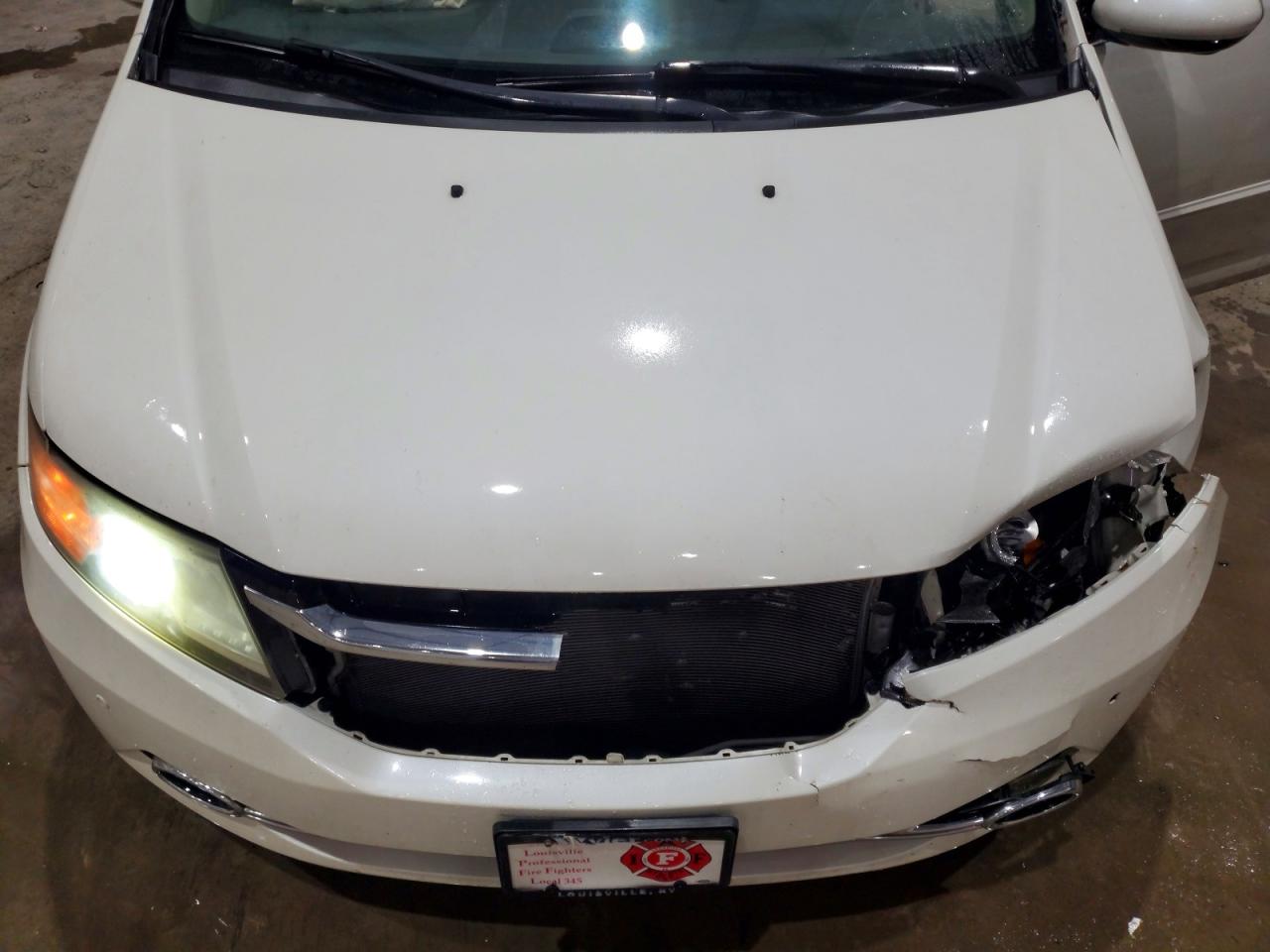 2014 Honda Odyssey Touring/touring Elite White vin: 5FNRL5H97EB093915